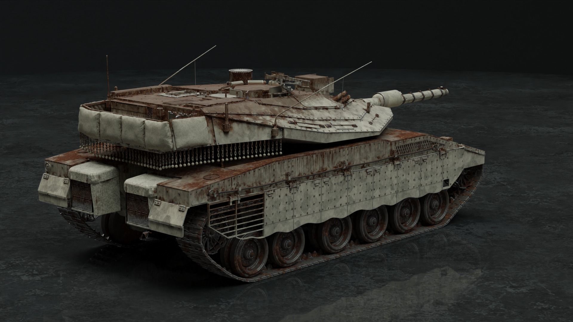 Merkava Mk IV - Battle Tank 3D model_26