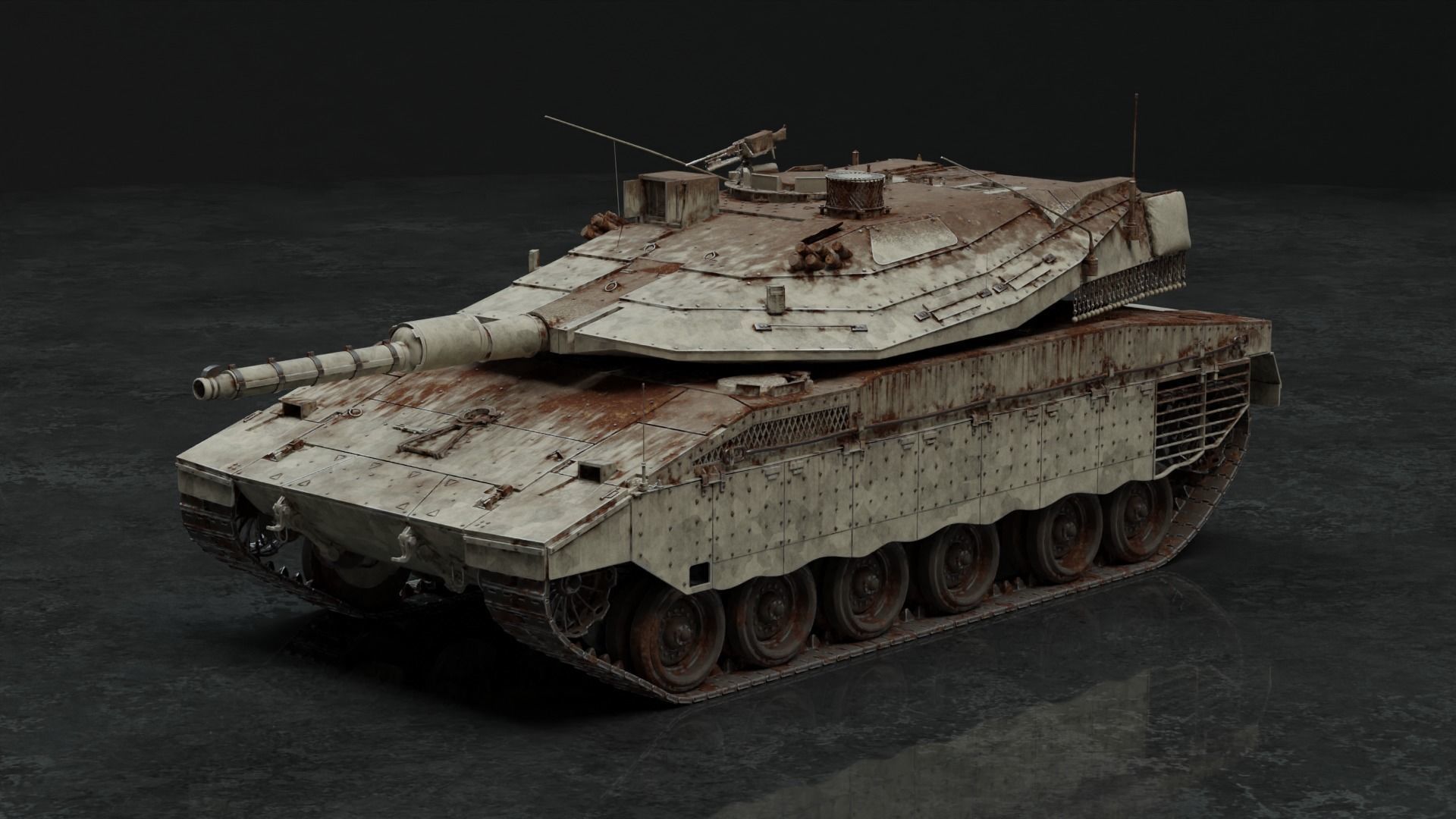 Merkava Mk IV - Battle Tank 3D model_16