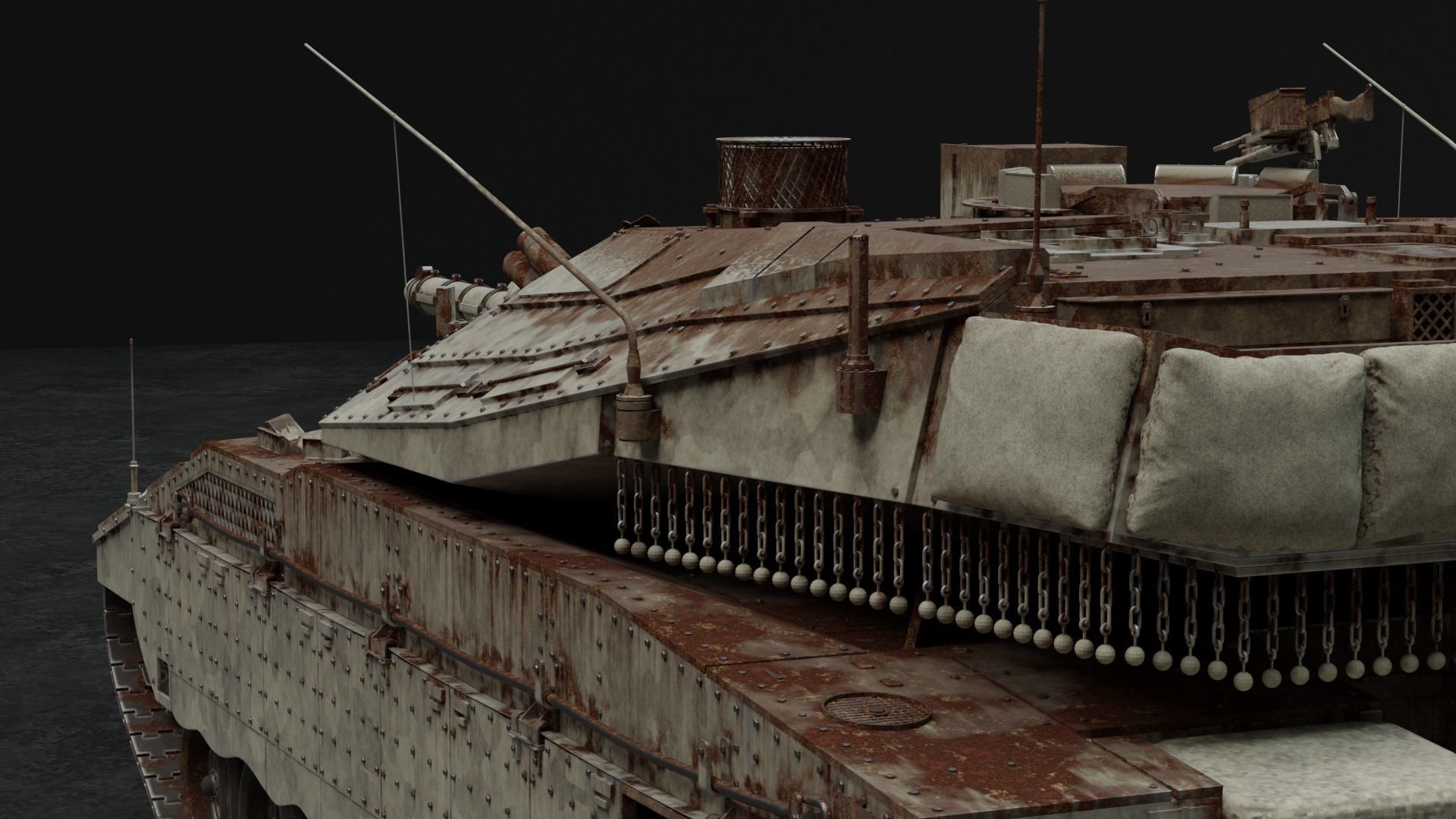 Merkava Mk IV - Battle Tank 3D model_8