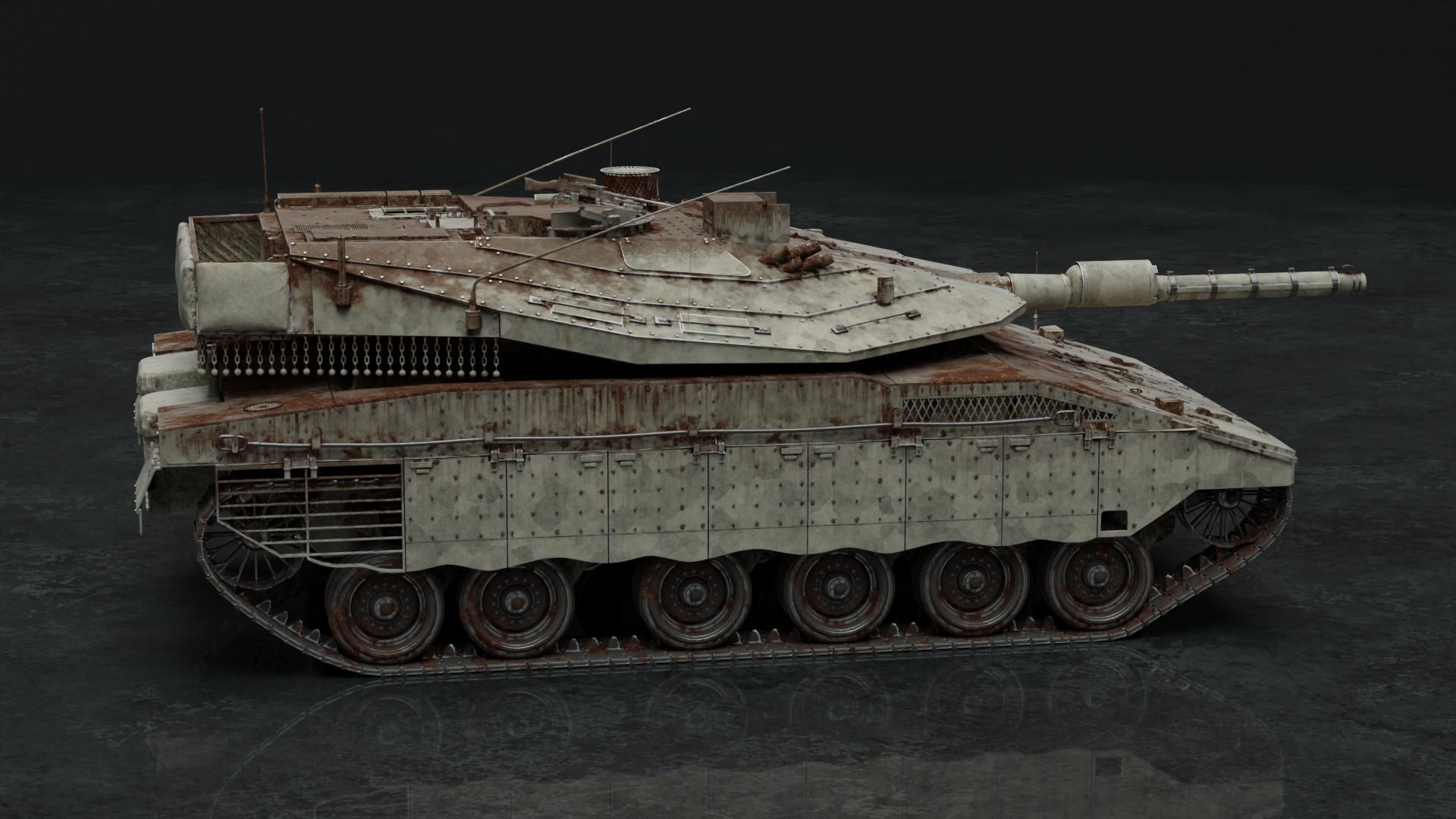 Merkava Mk IV - Battle Tank 3D model_28