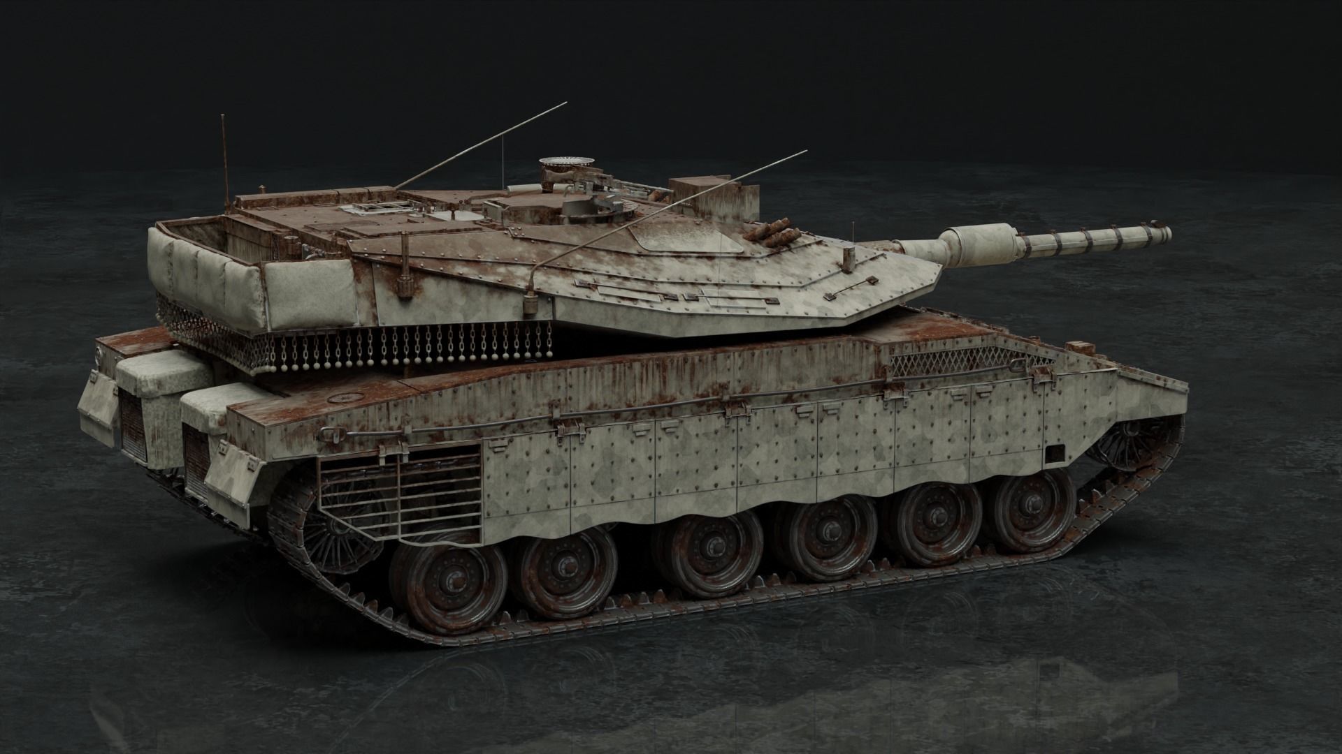 Merkava Mk IV - Battle Tank 3D model_27