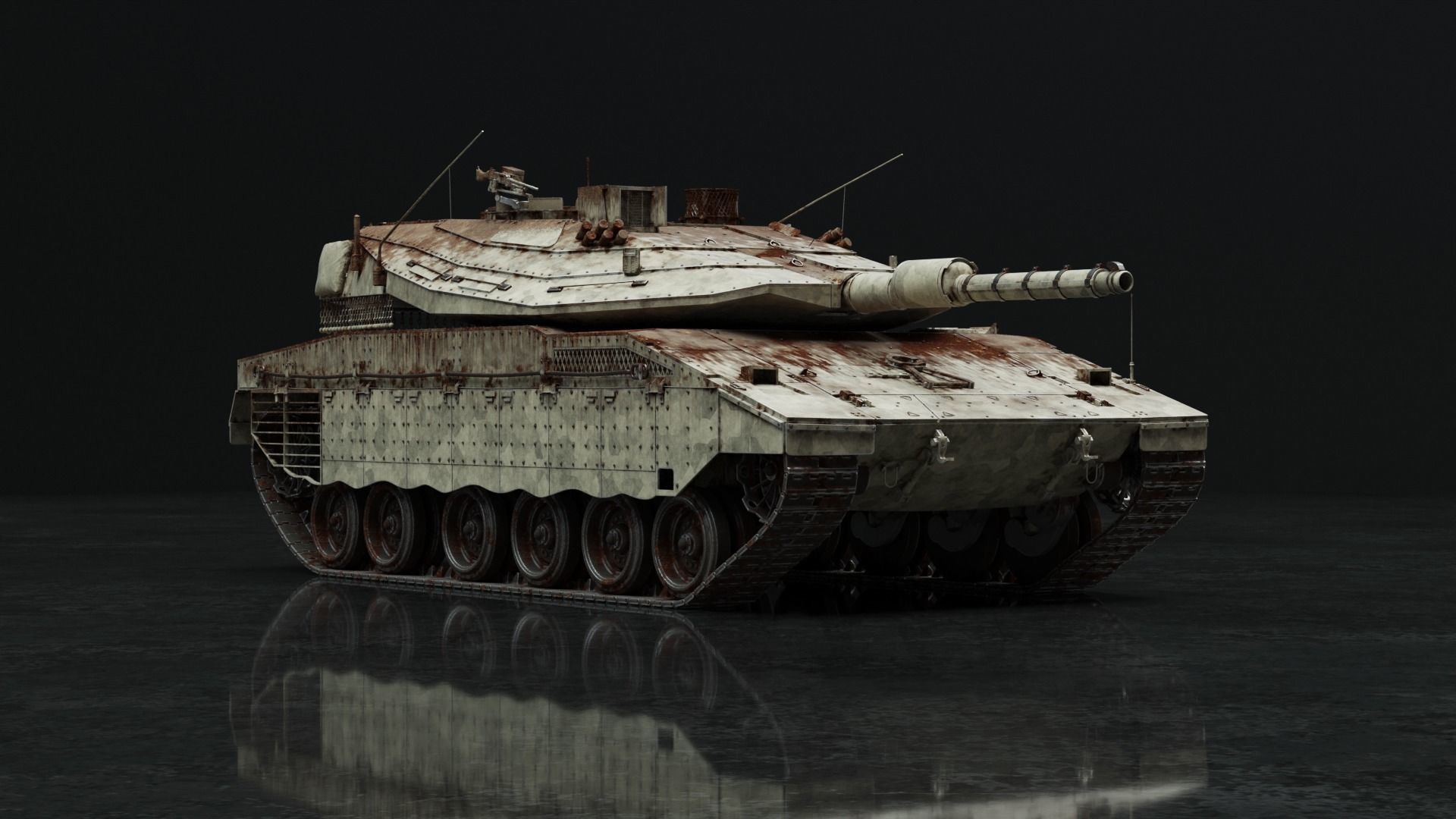 Merkava Mk IV - Battle Tank 3D model_3