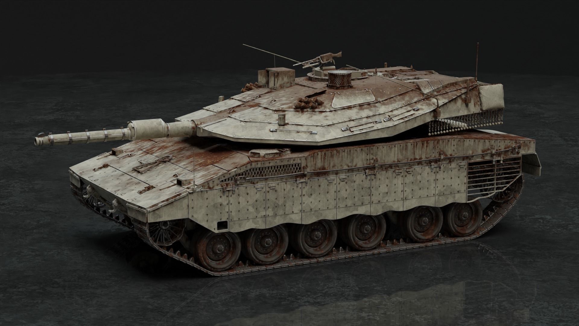 Merkava Mk IV - Battle Tank 3D model_17