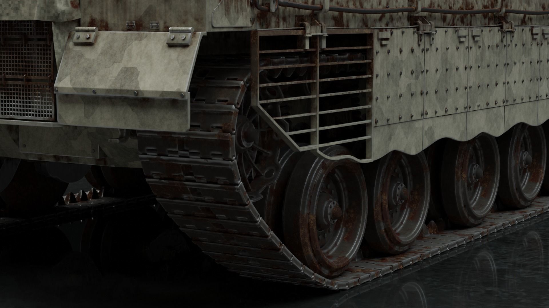 Merkava Mk IV - Battle Tank 3D model_6