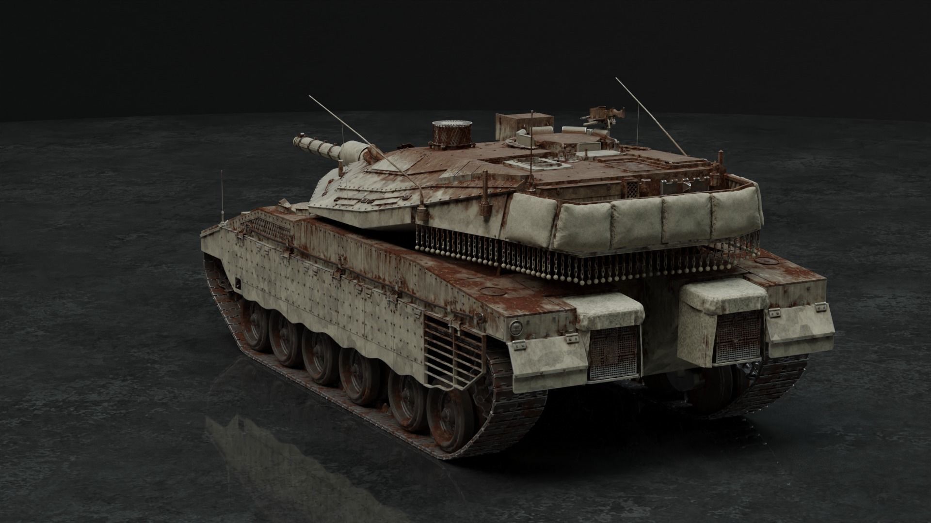 Merkava Mk IV - Battle Tank 3D model_22