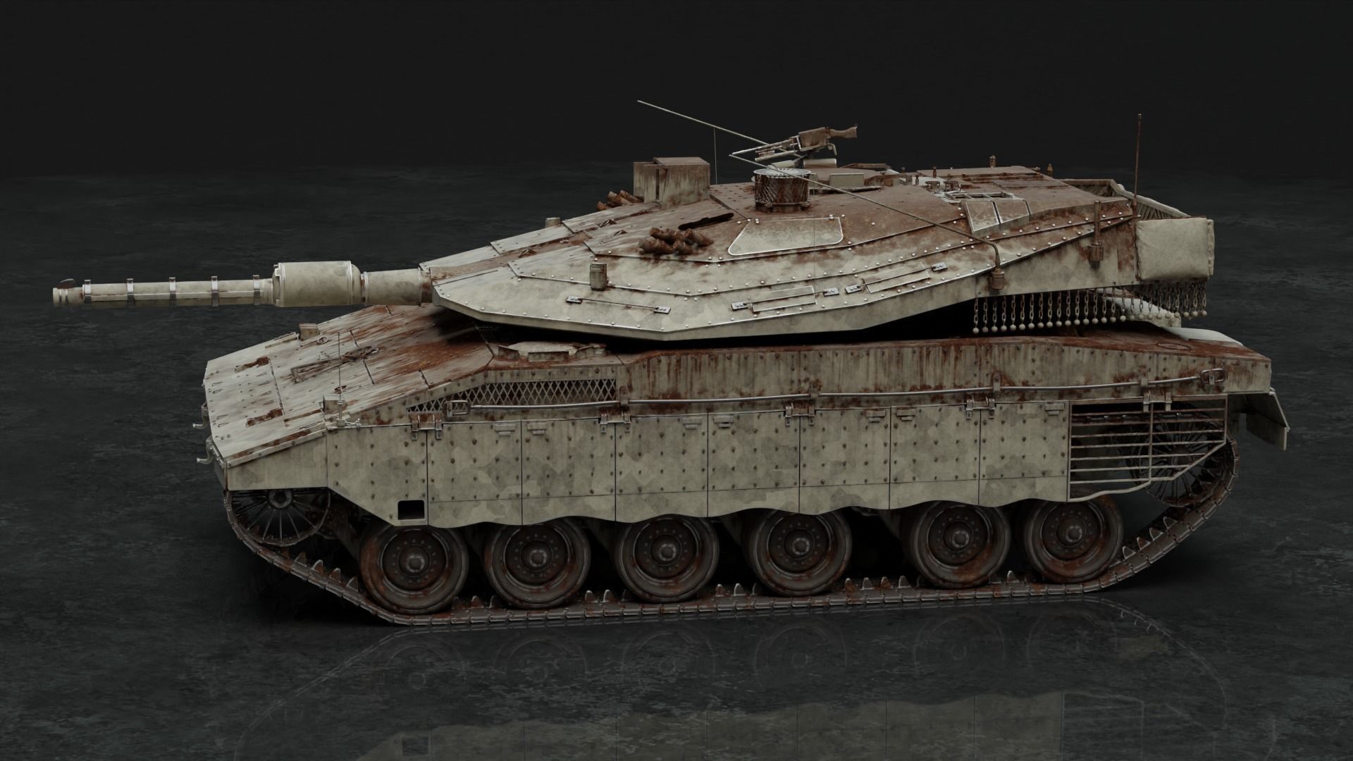 Merkava Mk IV - Battle Tank 3D model_18