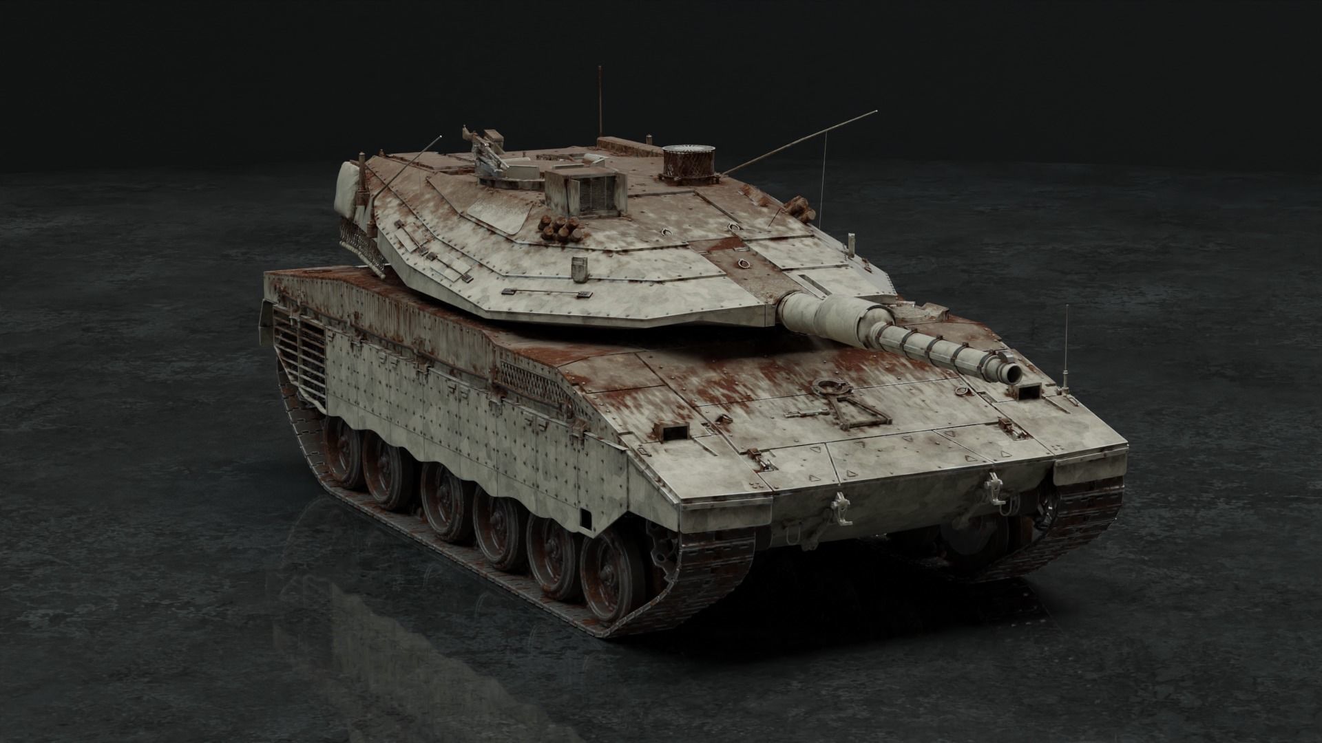 Merkava Mk IV - Battle Tank 3D model_12
