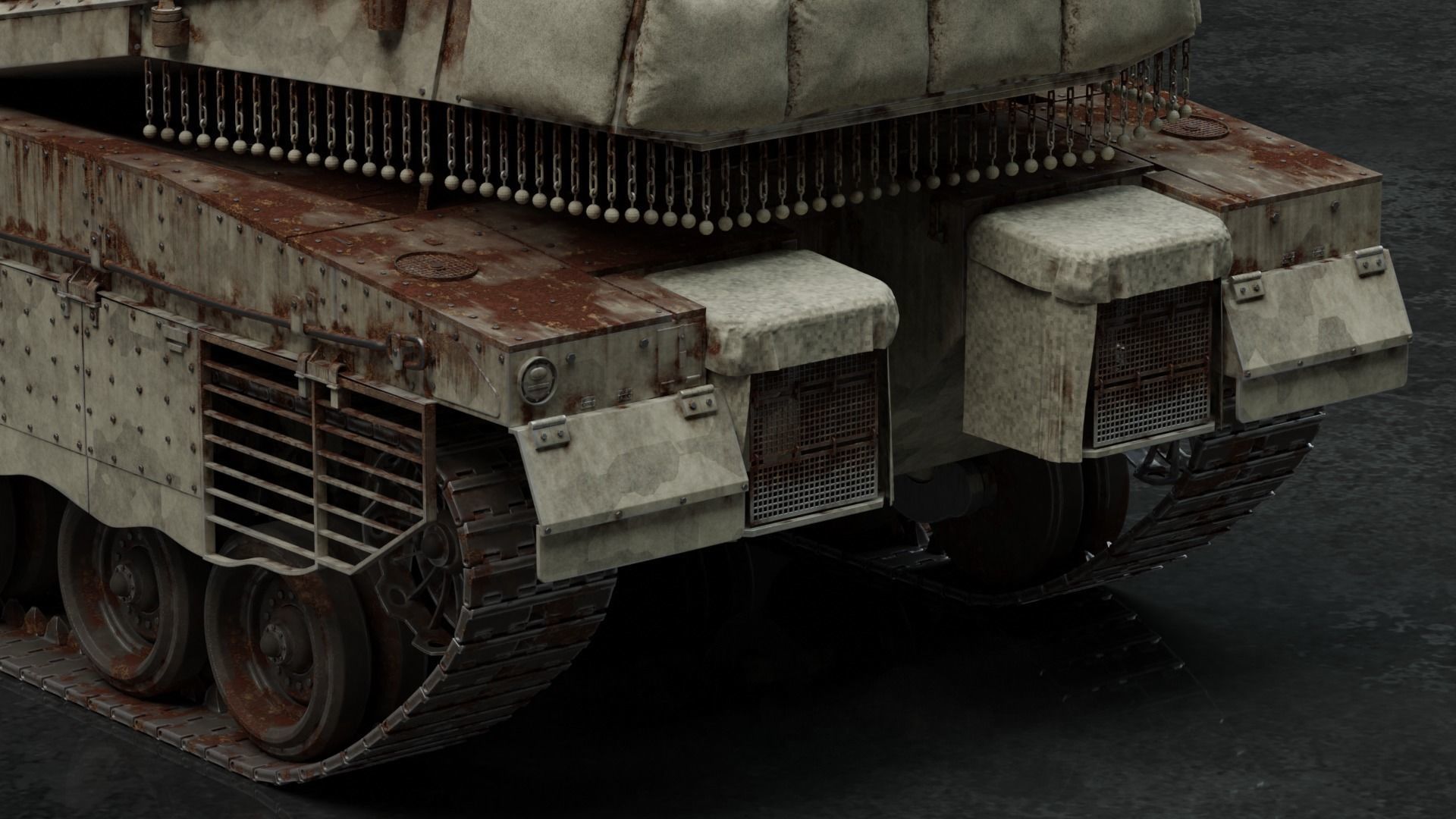 Merkava Mk IV - Battle Tank 3D model_7