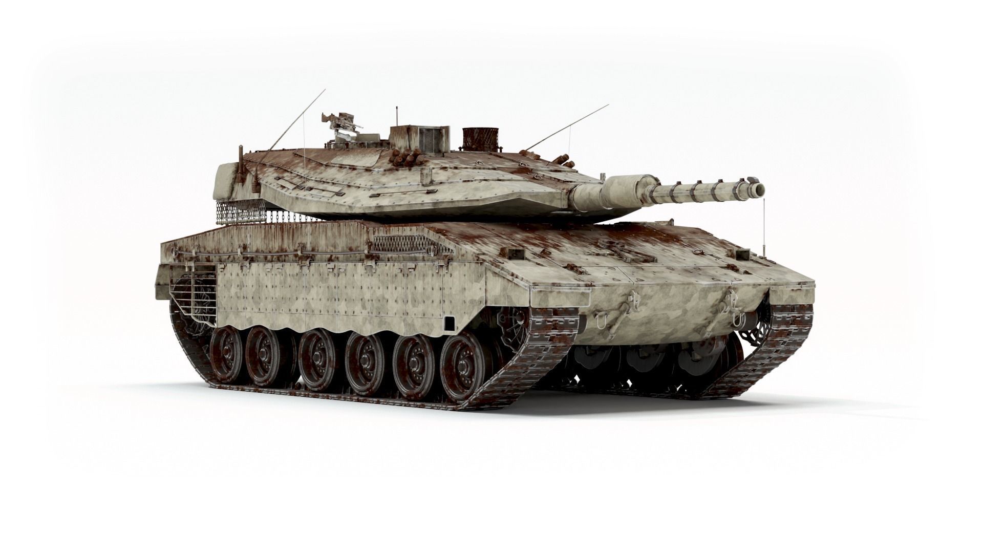 Merkava Mk IV - Battle Tank 3D model_11