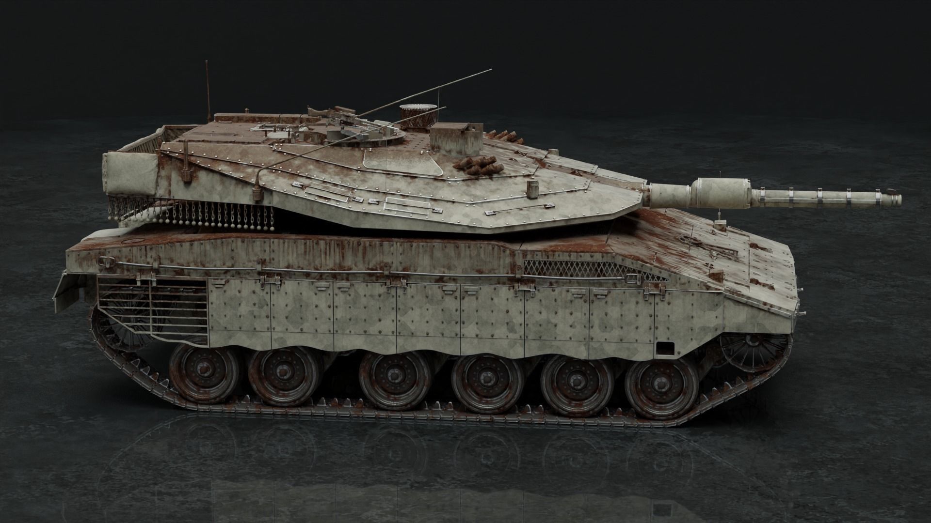 Merkava Mk IV - Battle Tank 3D model_29