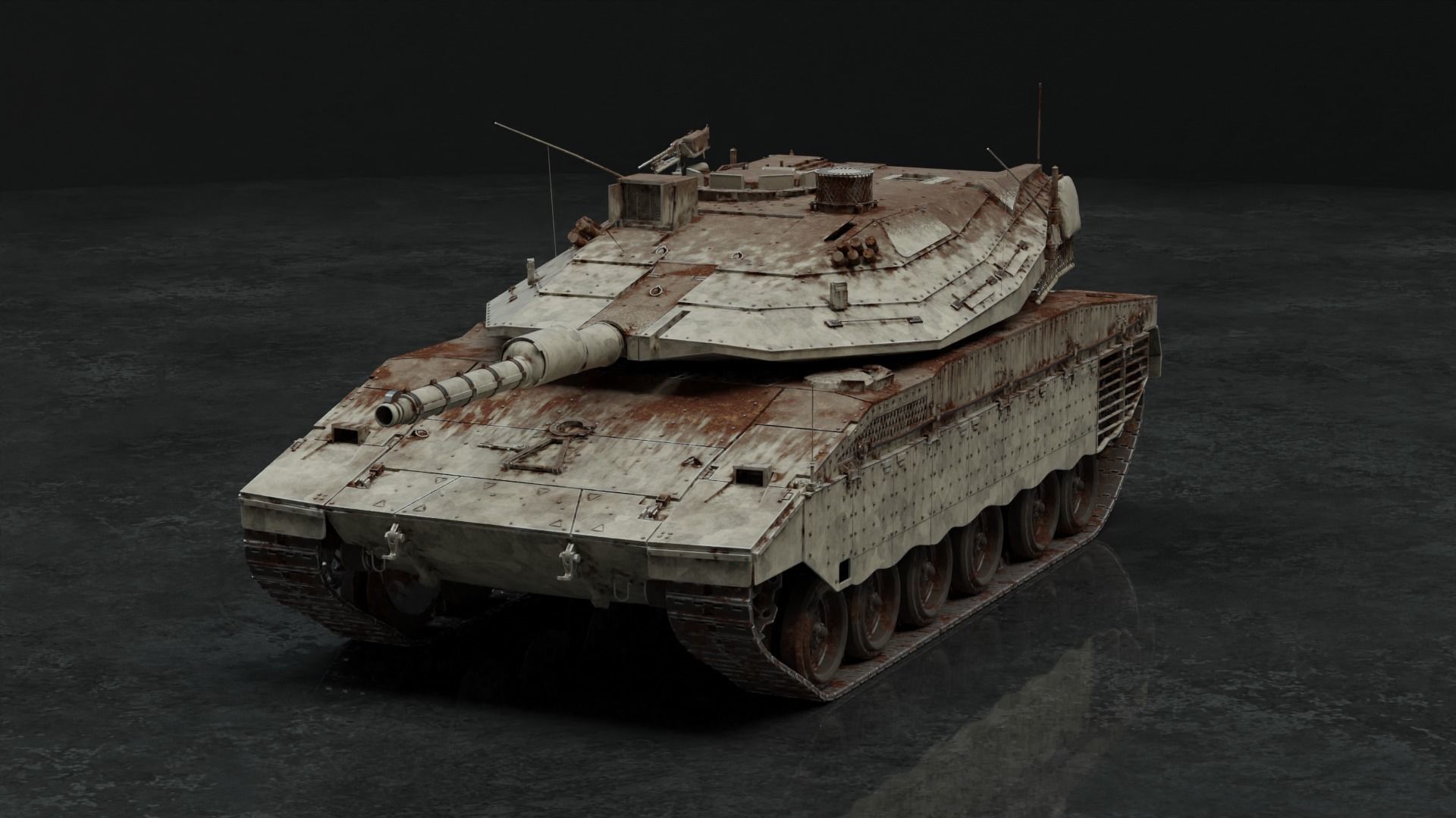 Merkava Mk IV - Battle Tank 3D model_15