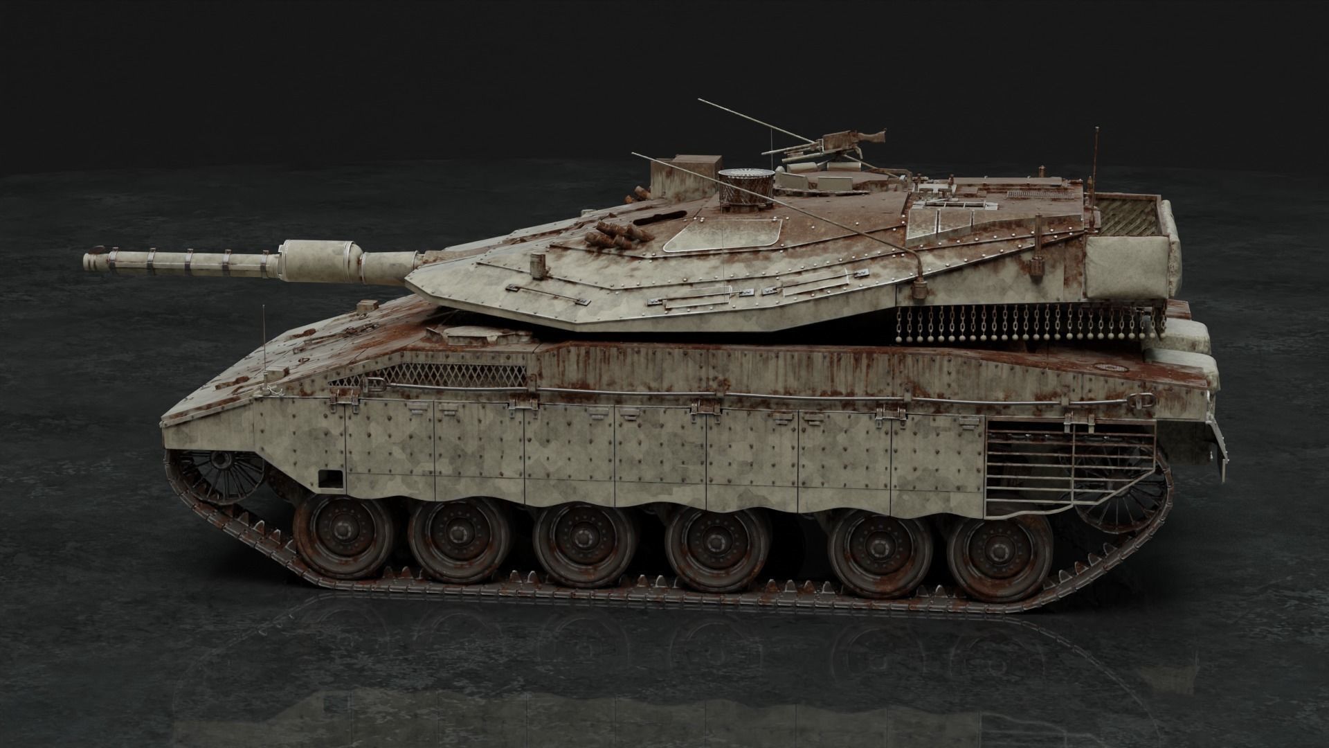 Merkava Mk IV - Battle Tank 3D model_19
