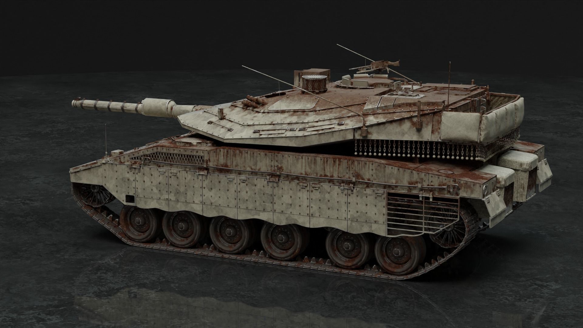 Merkava Mk IV - Battle Tank 3D model_20