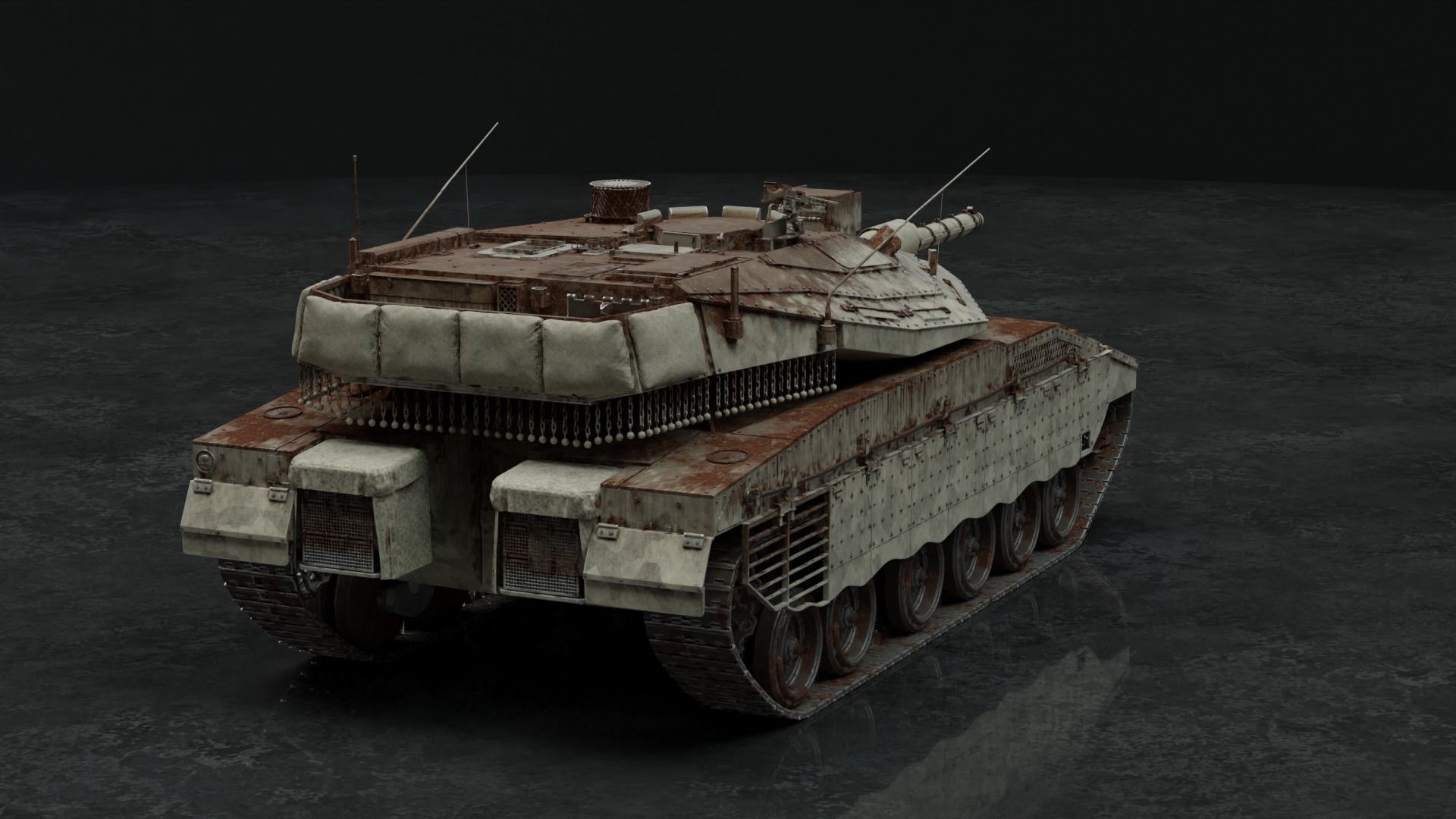 Merkava Mk IV - Battle Tank 3D model_25