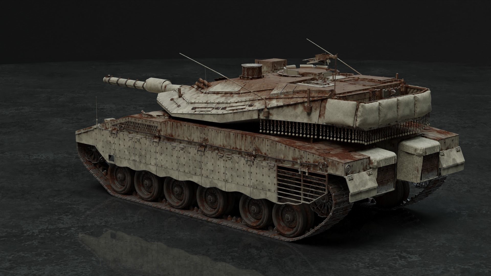 Merkava Mk IV - Battle Tank 3D model_21