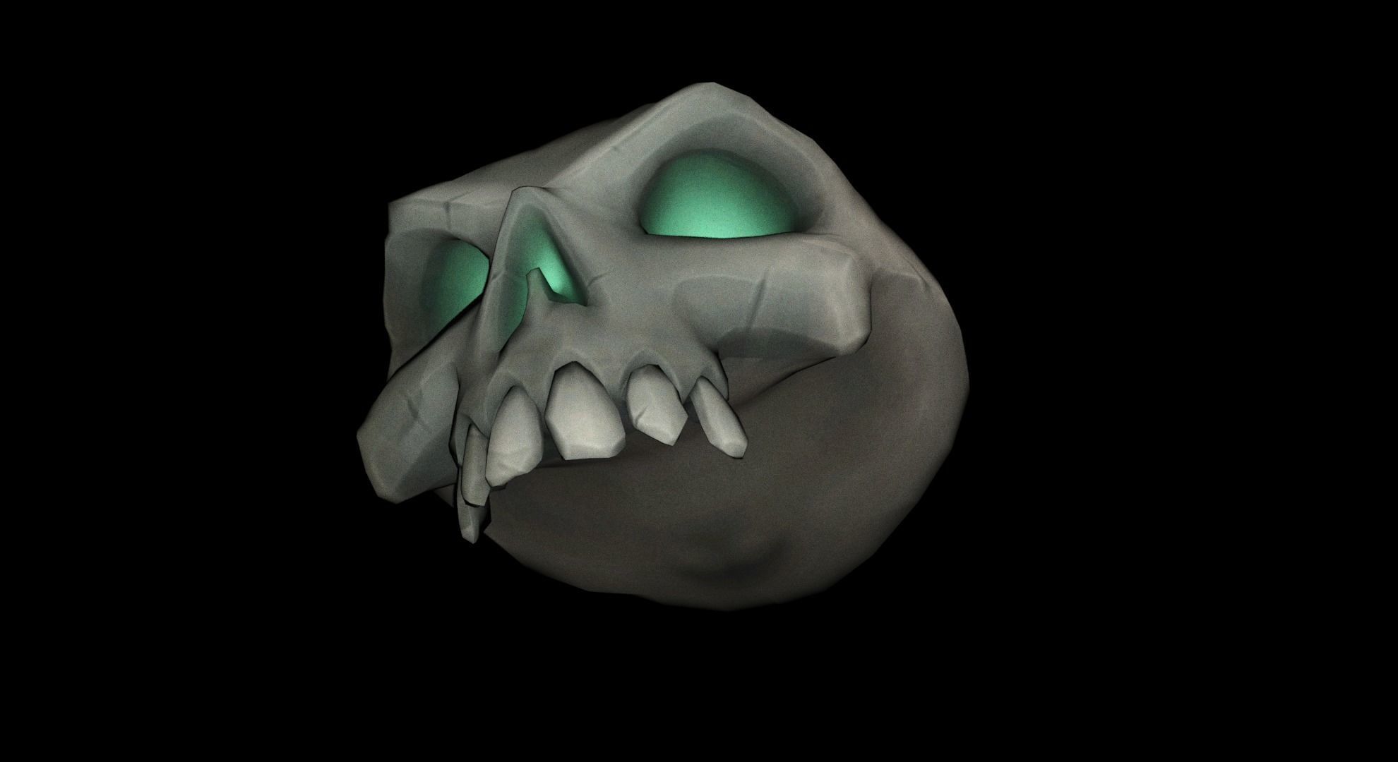 Sea of Thieves Foul Bounty Skull Remodeled free 3D model CGTrader