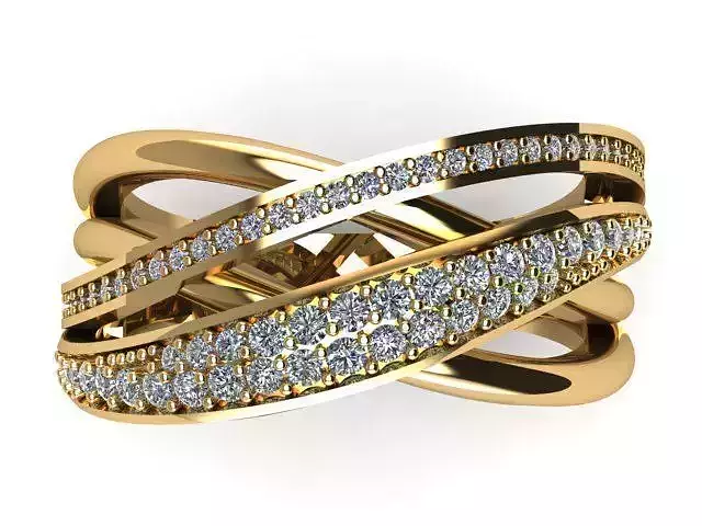  marriage diamond stone ring R00018 3D print model