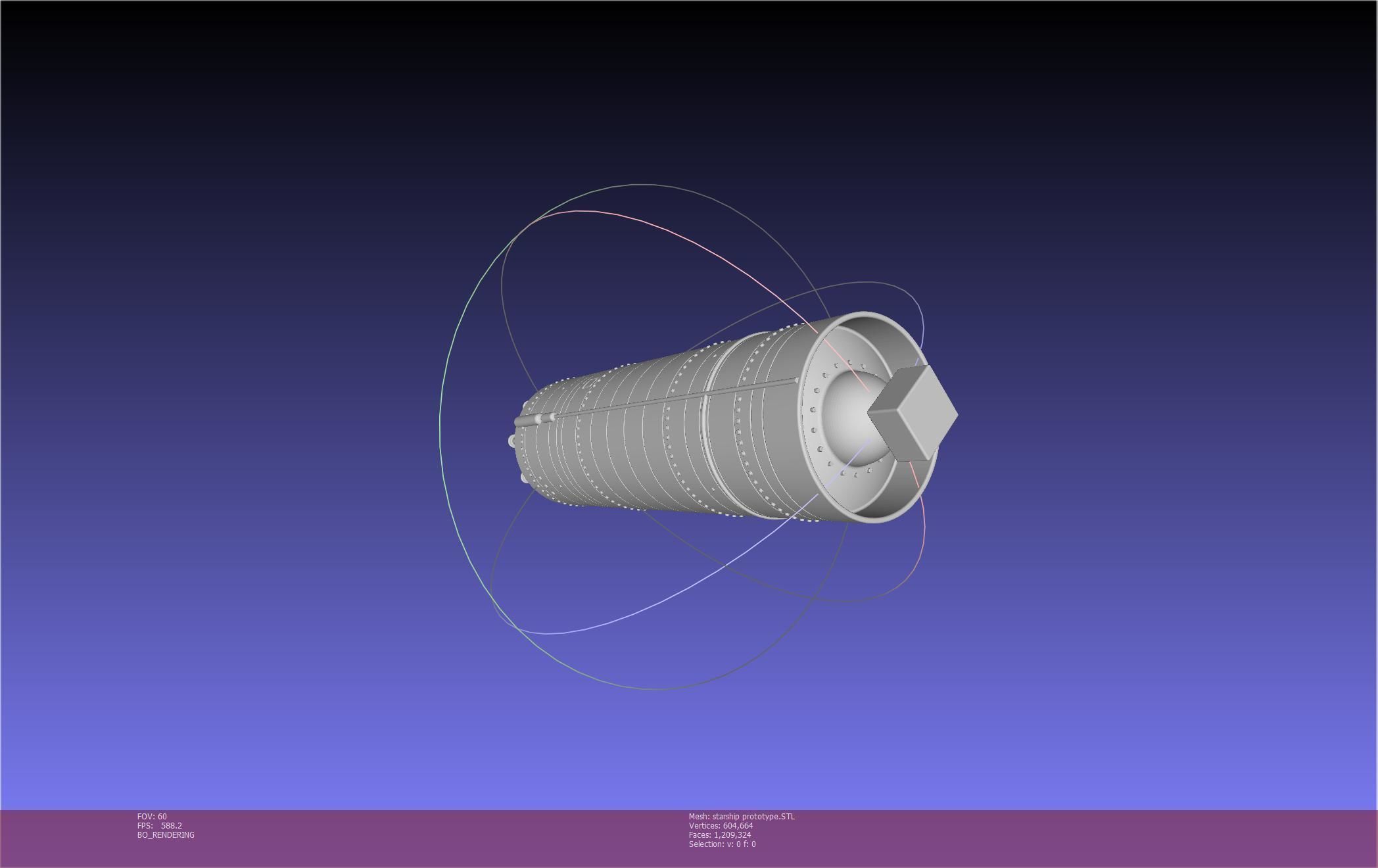 Space X Starship Experimental Prototypes Rough Printable Model 3D print model_63