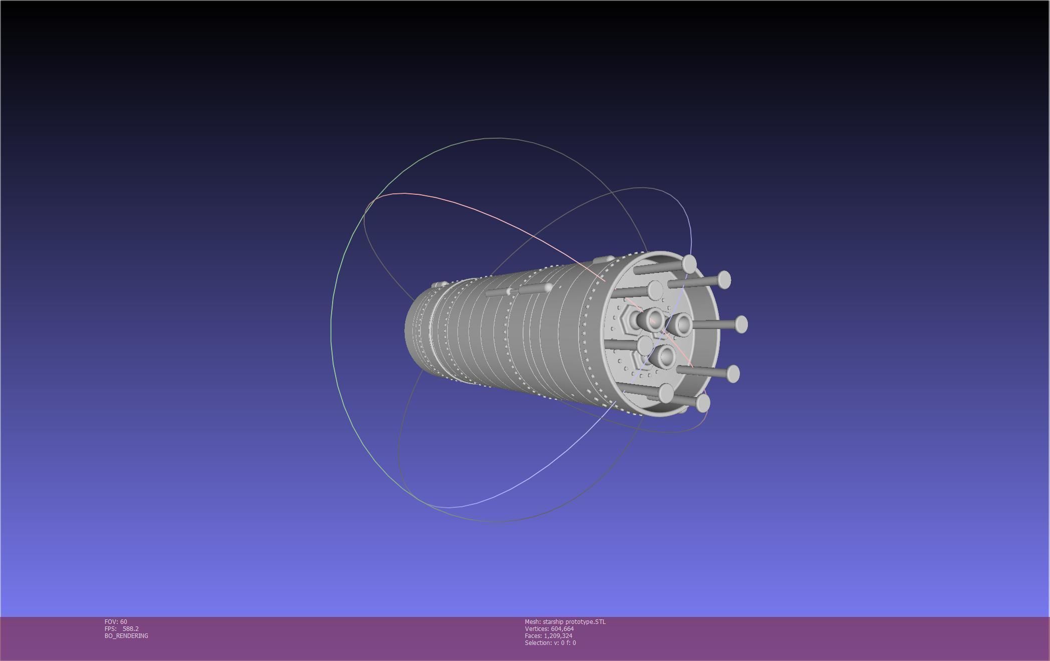 Space X Starship Experimental Prototypes Rough Printable Model 3D print model_42