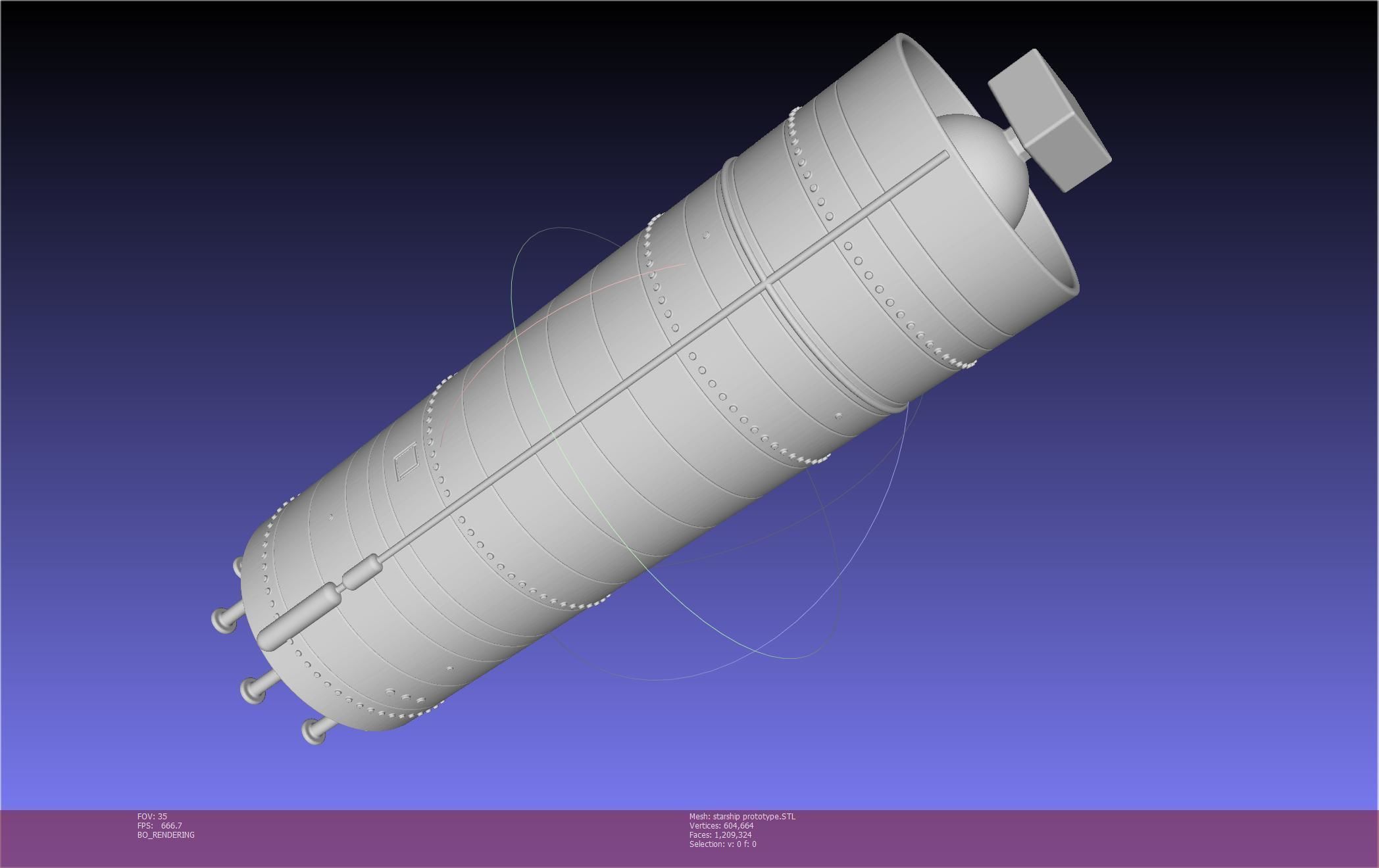 Space X Starship Experimental Prototypes Rough Printable Model 3D print model_145