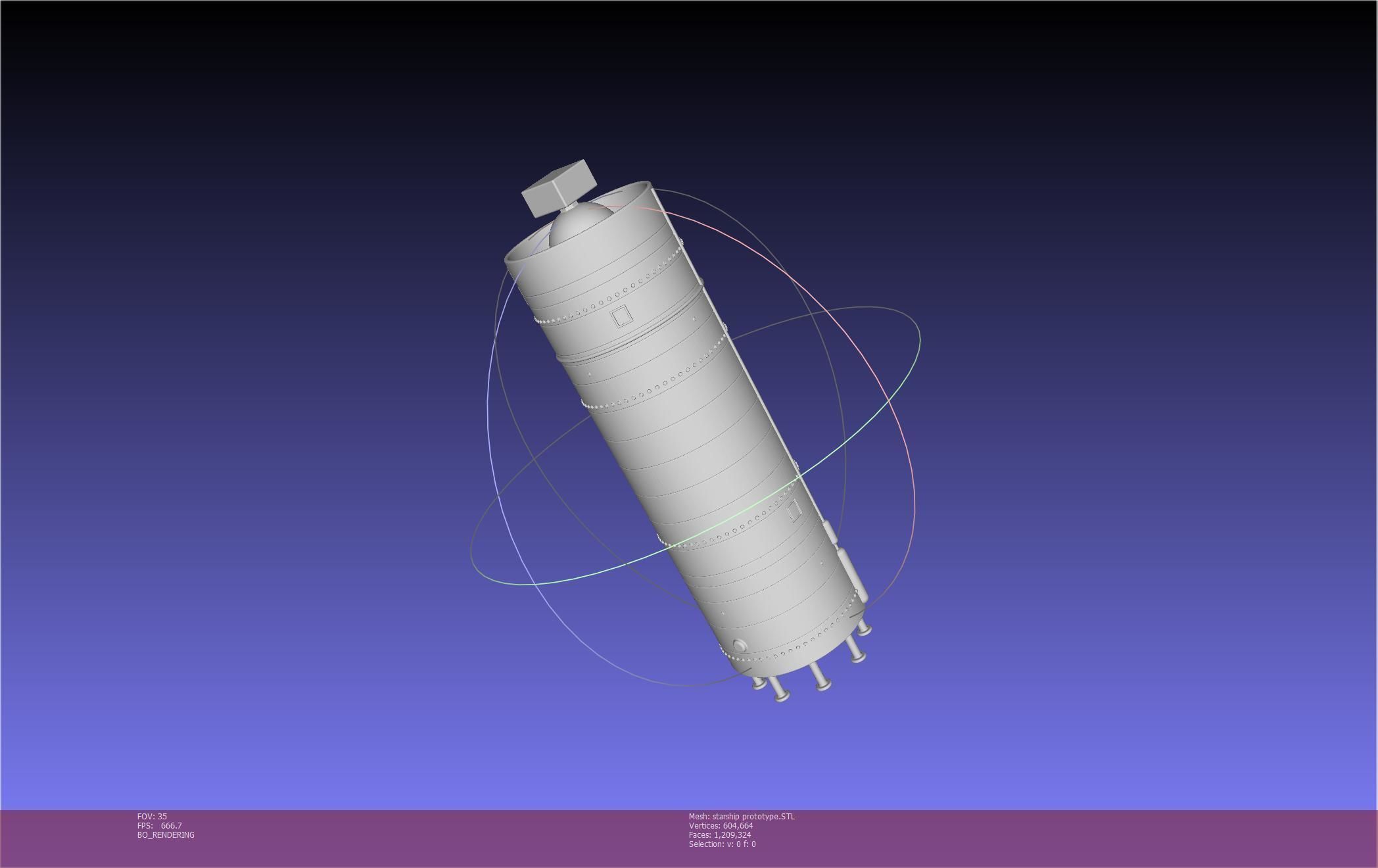 Space X Starship Experimental Prototypes Rough Printable Model 3D print model_141