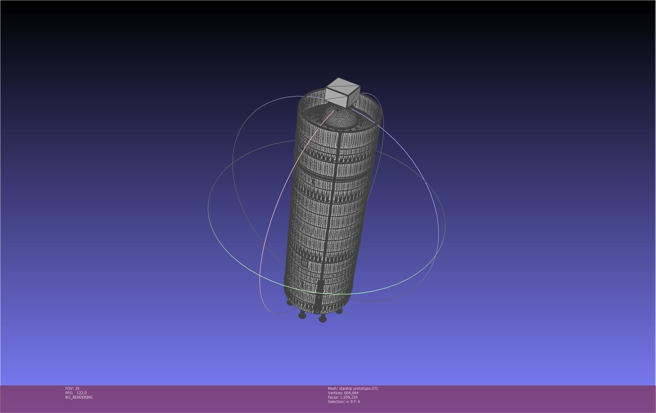 Space X Starship Experimental Prototypes Rough Printable Model 3D print model_123