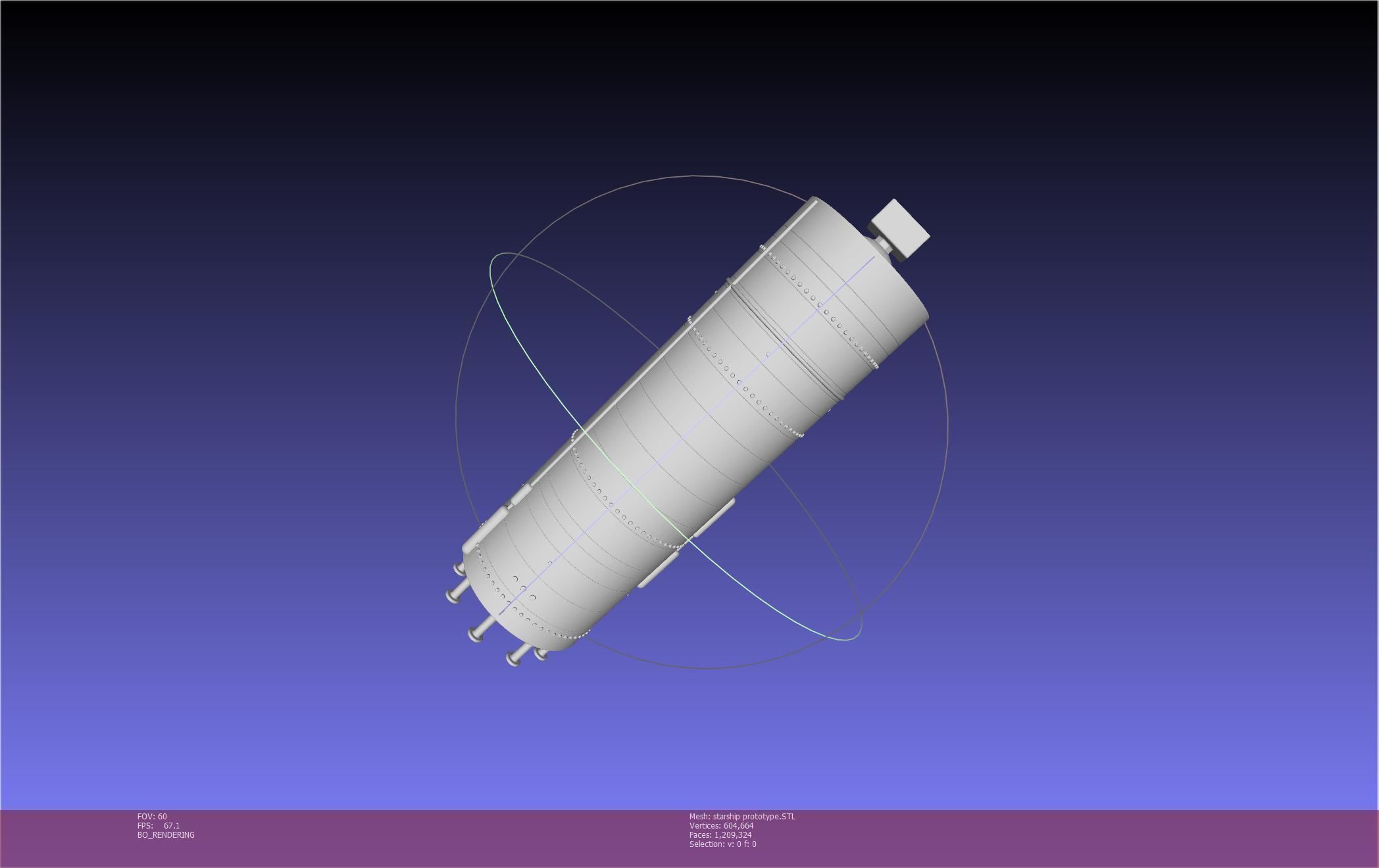 Space X Starship Experimental Prototypes Rough Printable Model 3D print model_9
