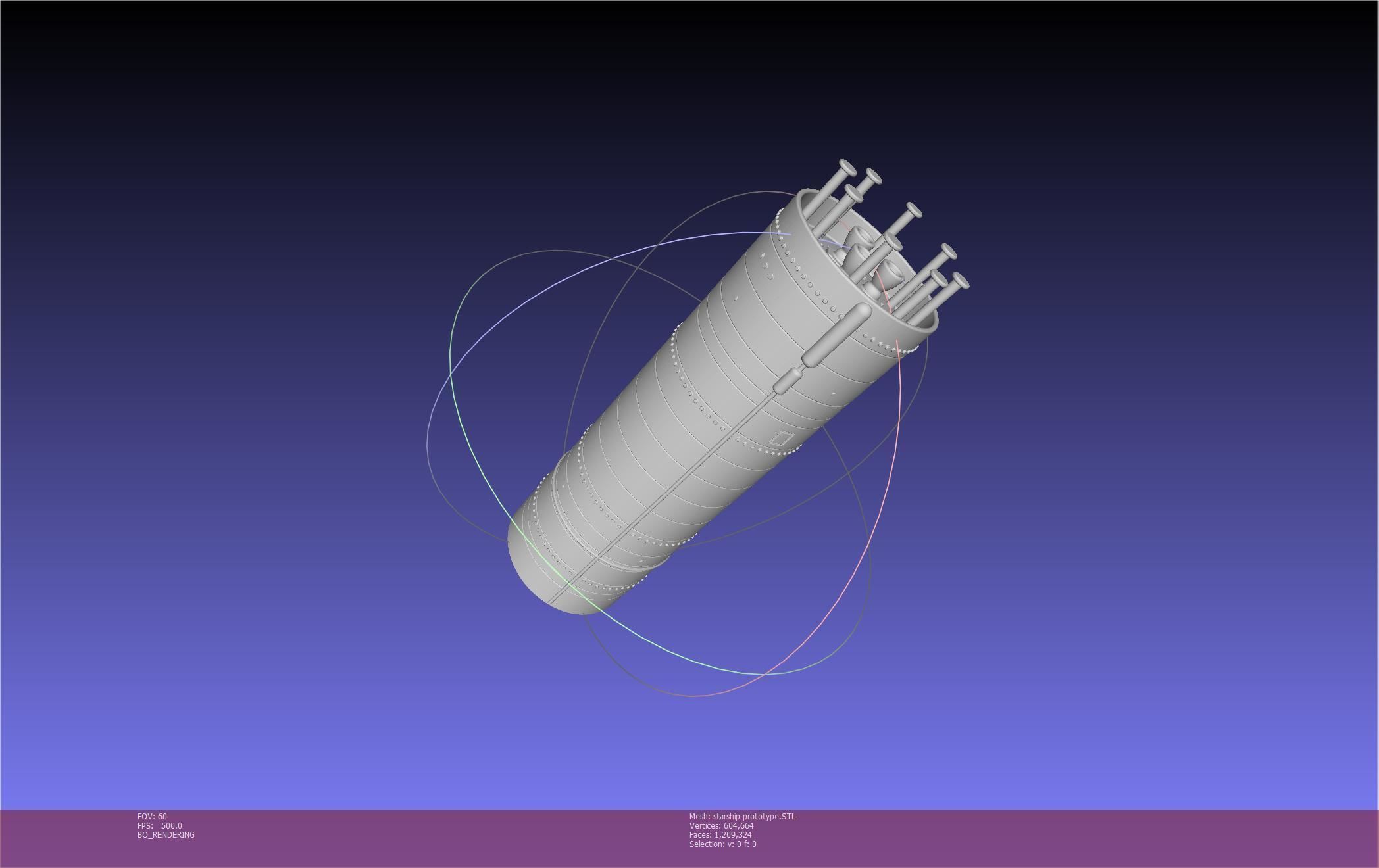 Space X Starship Experimental Prototypes Rough Printable Model 3D print model_33