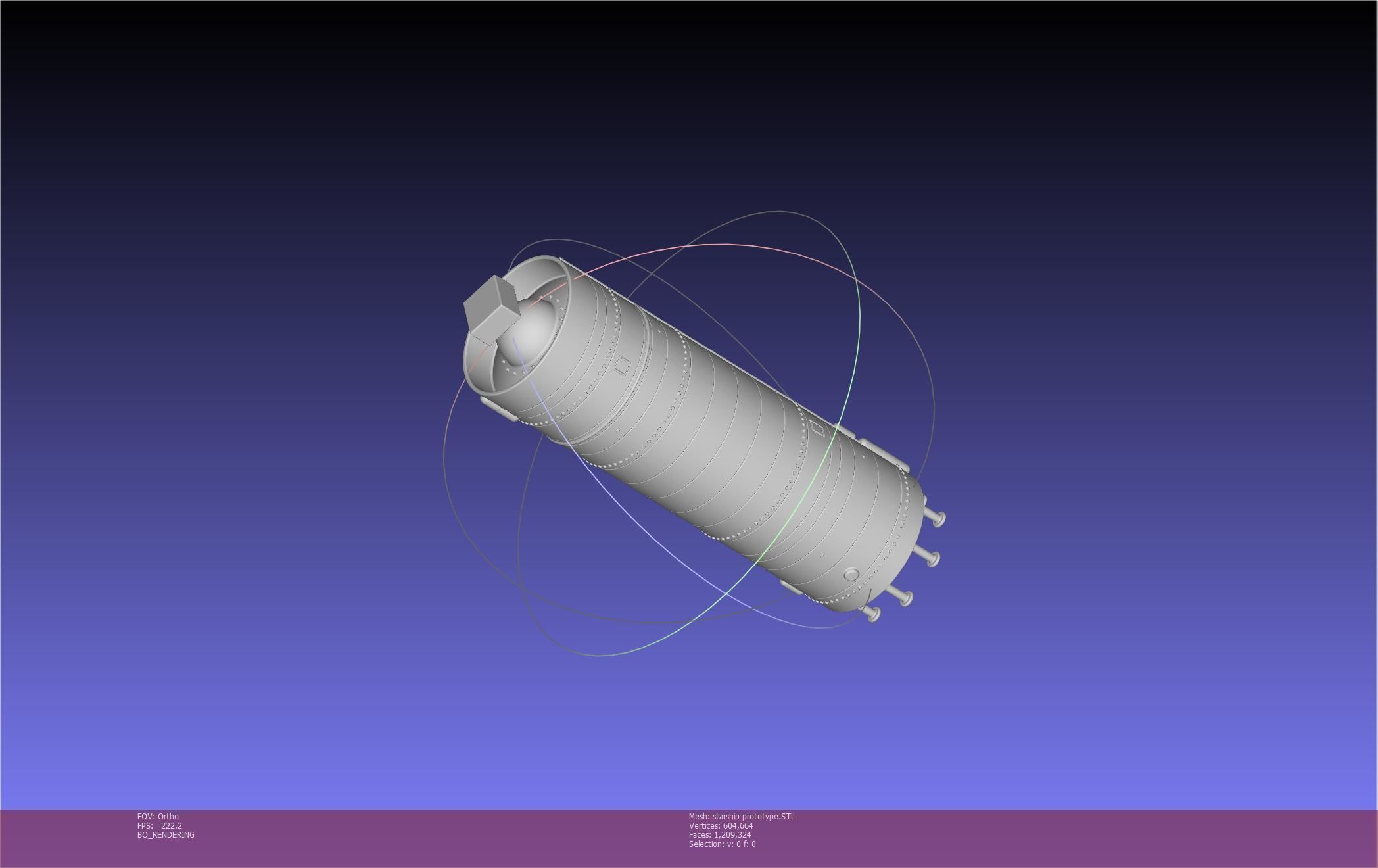 Space X Starship Experimental Prototypes Rough Printable Model 3D print model_116