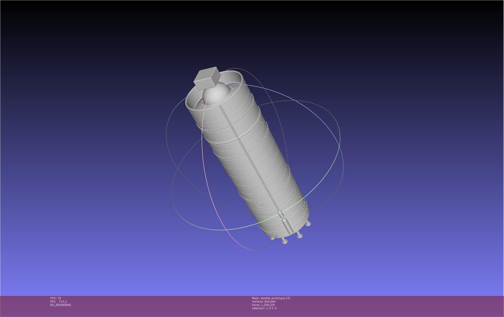 Space X Starship Experimental Prototypes Rough Printable Model 3D print model_137