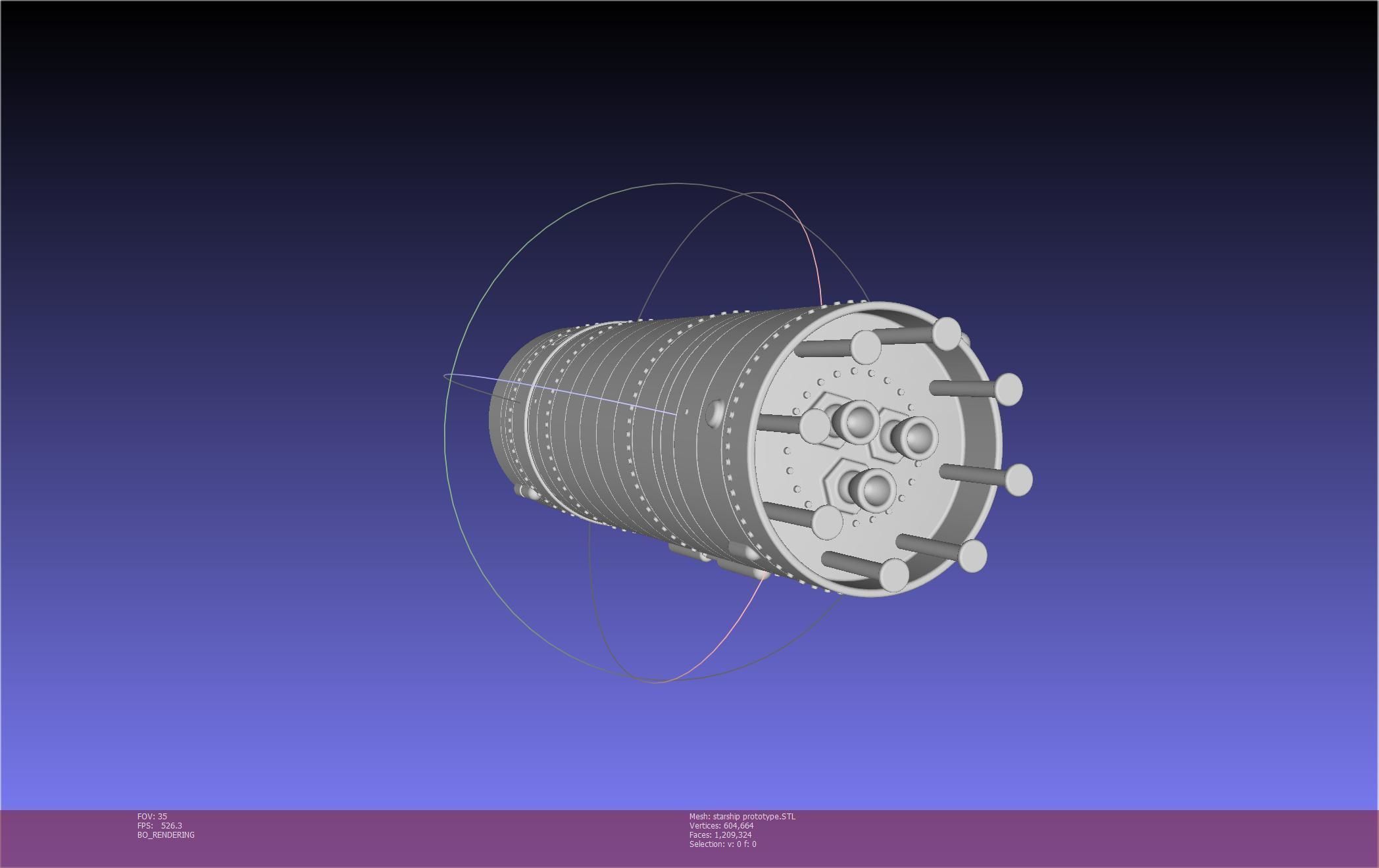 Space X Starship Experimental Prototypes Rough Printable Model 3D print model_140