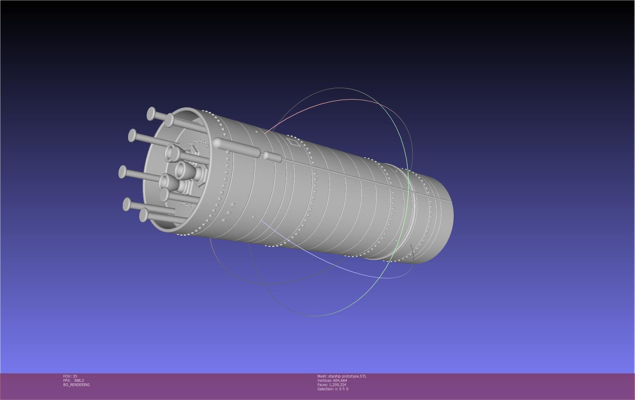 Space X Starship Experimental Prototypes Rough Printable Model 3D print model_136