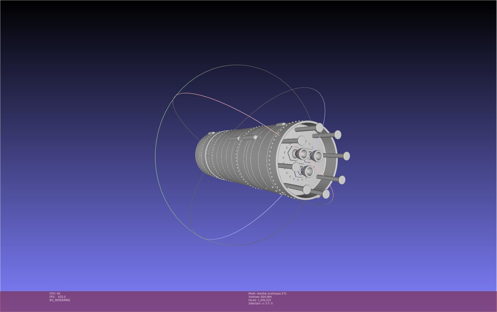 Space X Starship Experimental Prototypes Rough Printable Model 3D print model_35