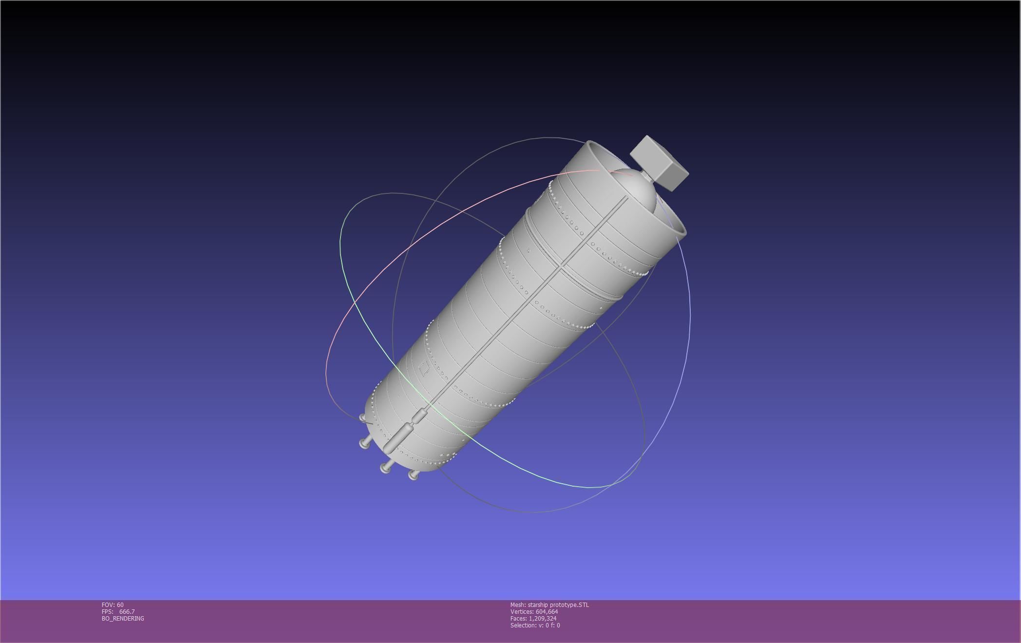 Space X Starship Experimental Prototypes Rough Printable Model 3D print model_62