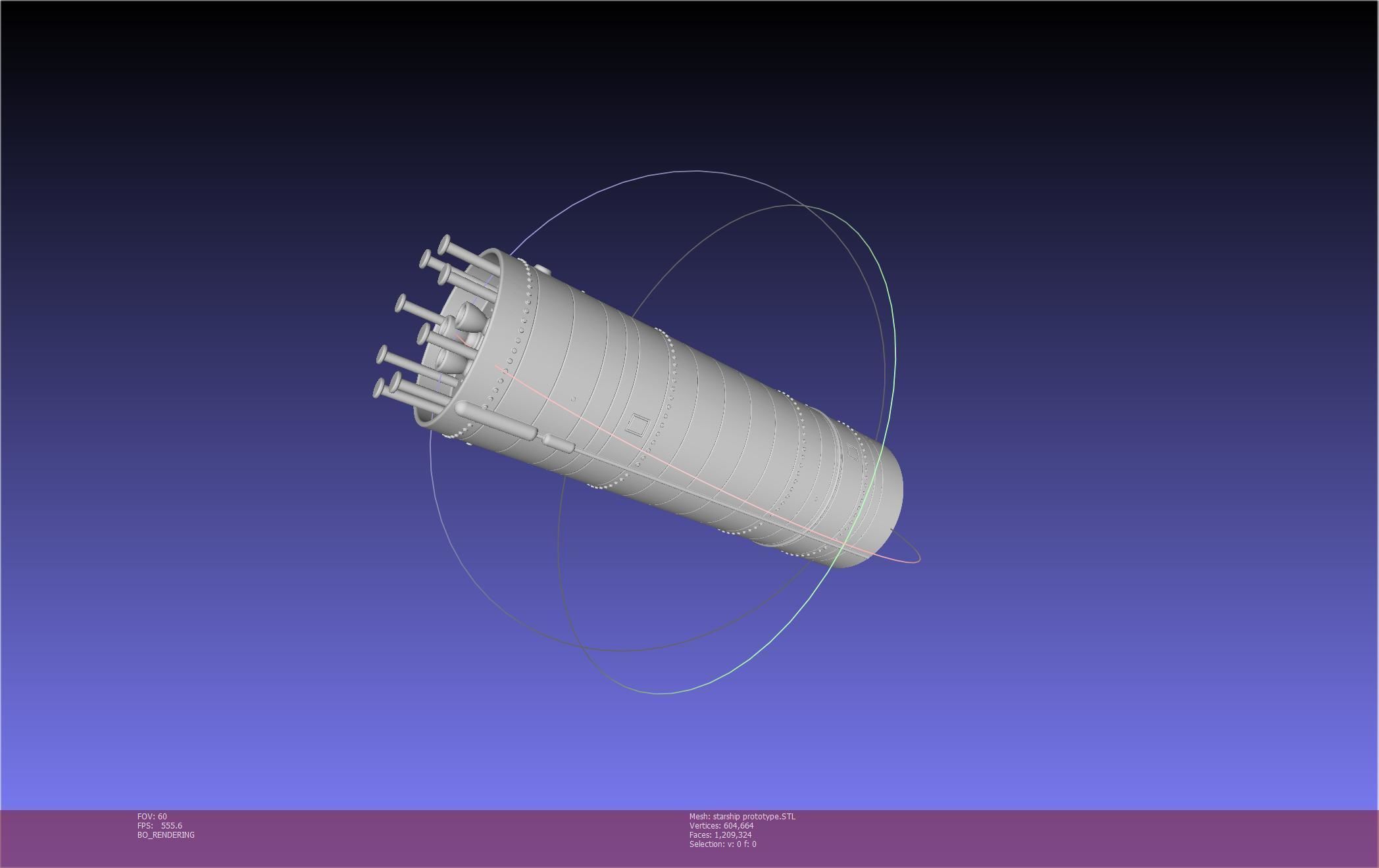 Space X Starship Experimental Prototypes Rough Printable Model 3D print model_43