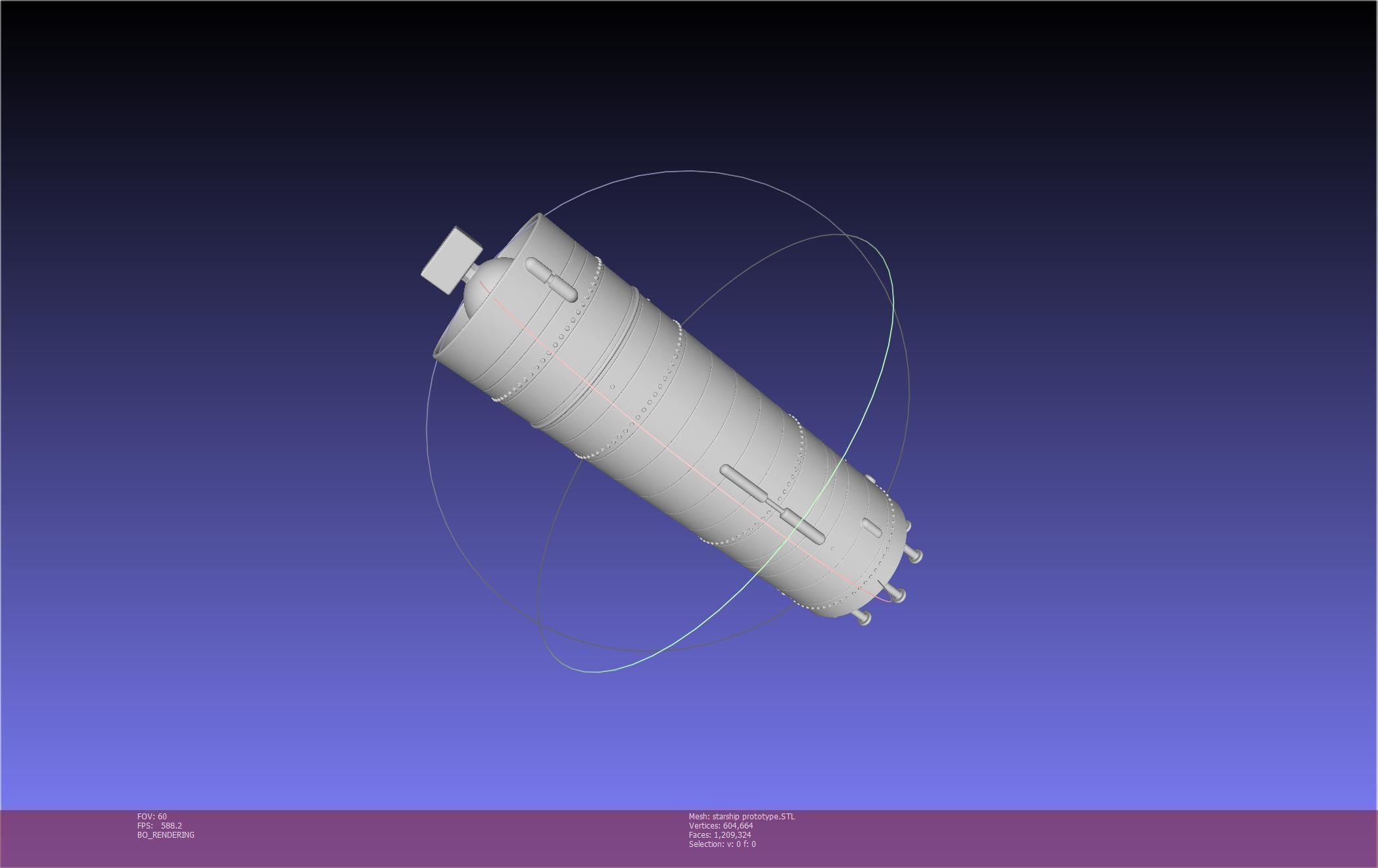 Space X Starship Experimental Prototypes Rough Printable Model 3D print model_30