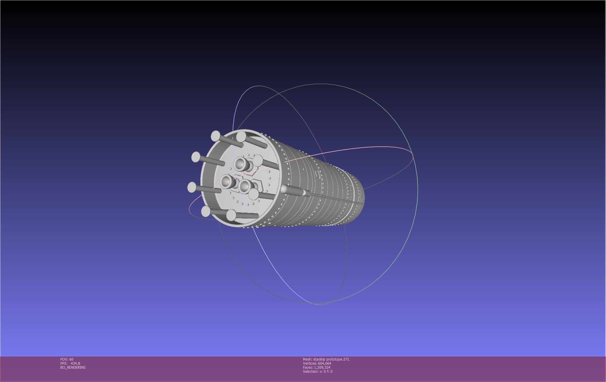 Space X Starship Experimental Prototypes Rough Printable Model 3D print model_56