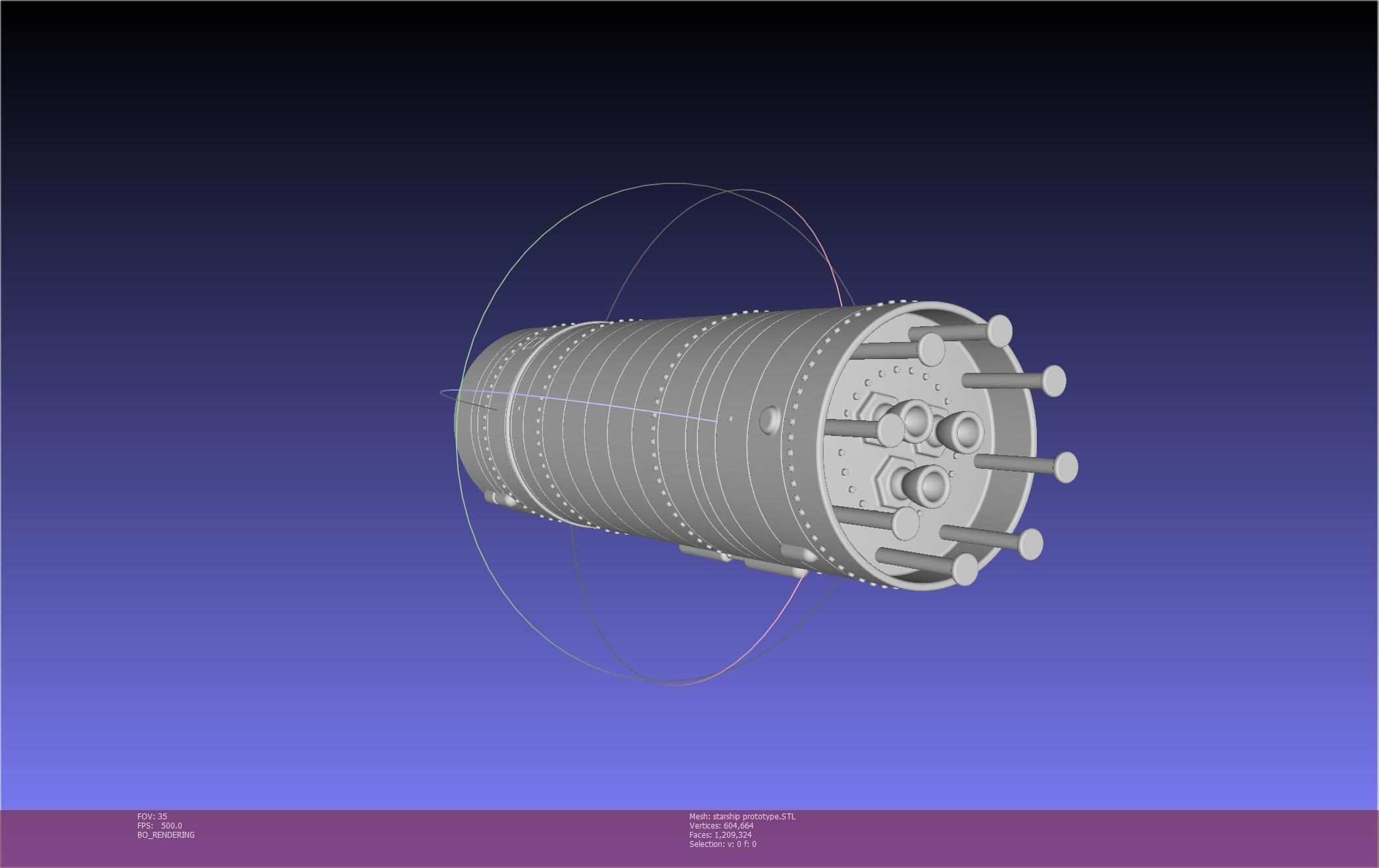 Space X Starship Experimental Prototypes Rough Printable Model 3D print model_131