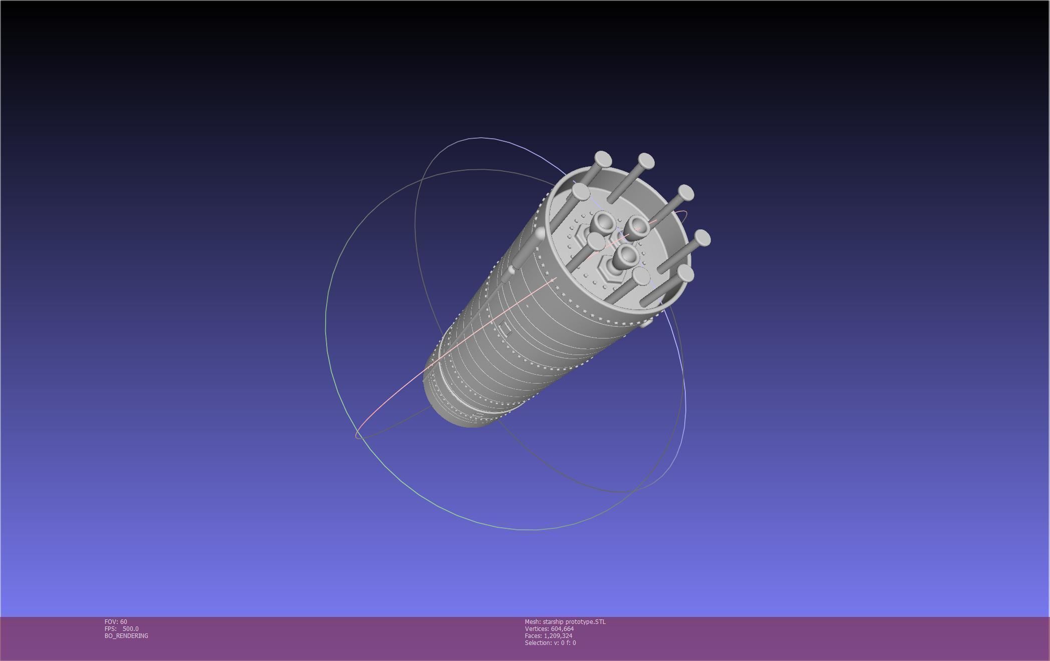 Space X Starship Experimental Prototypes Rough Printable Model 3D print model_68