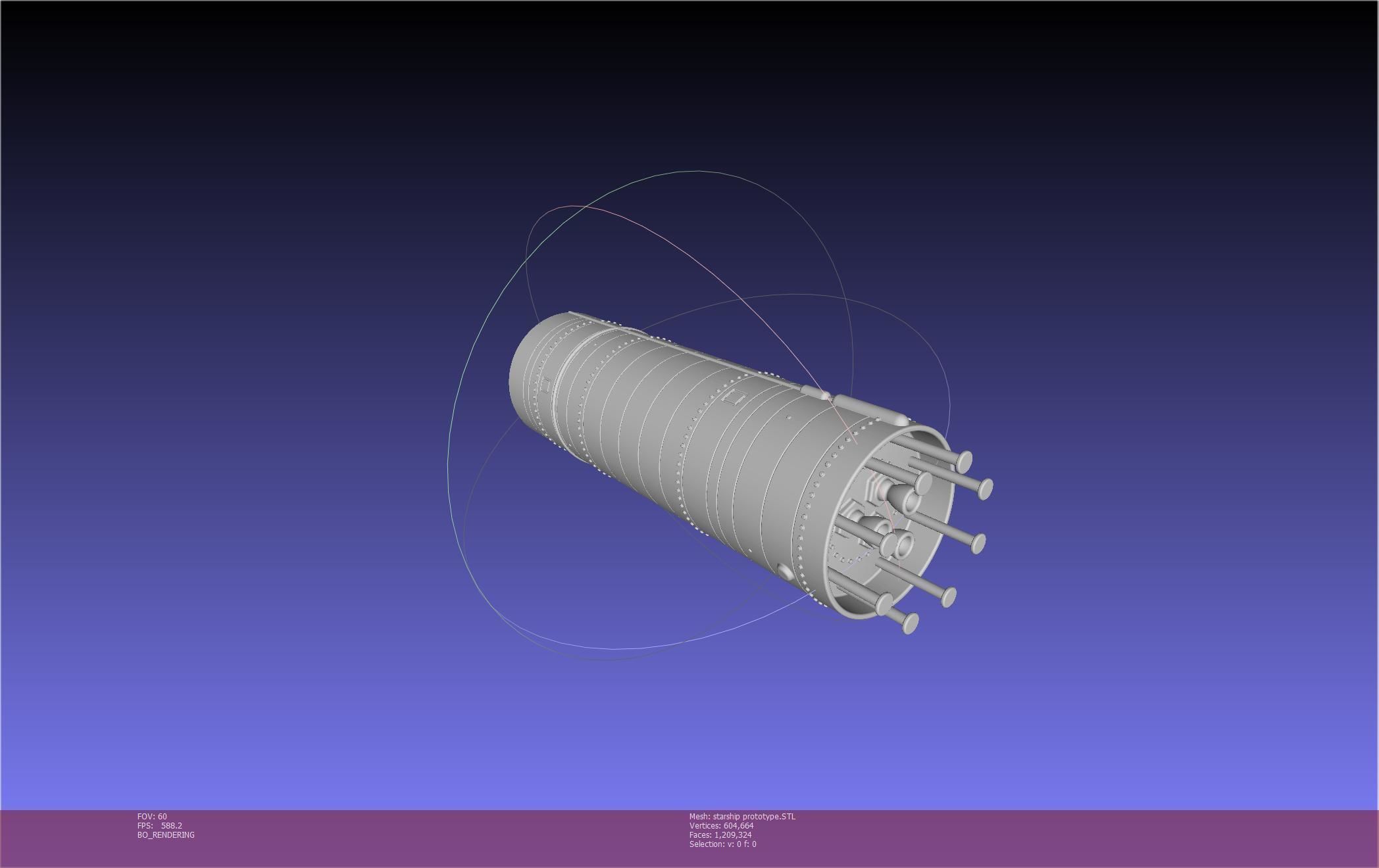 Space X Starship Experimental Prototypes Rough Printable Model 3D print model_80