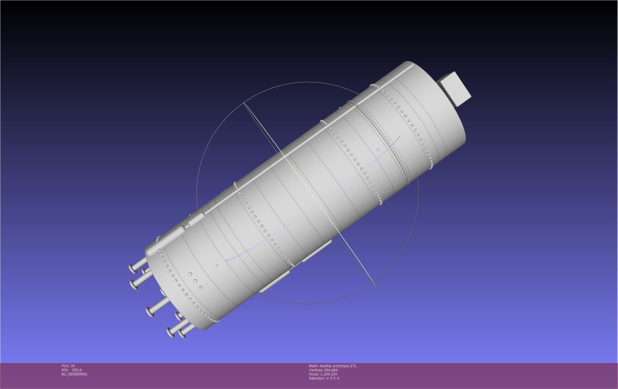 Space X Starship Experimental Prototypes Rough Printable Model 3D print model_132