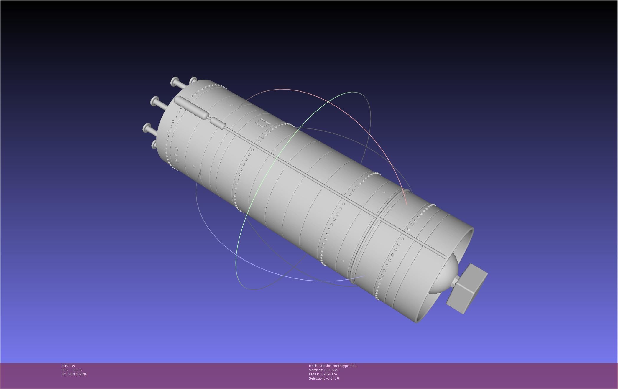 Space X Starship Experimental Prototypes Rough Printable Model 3D print model_129