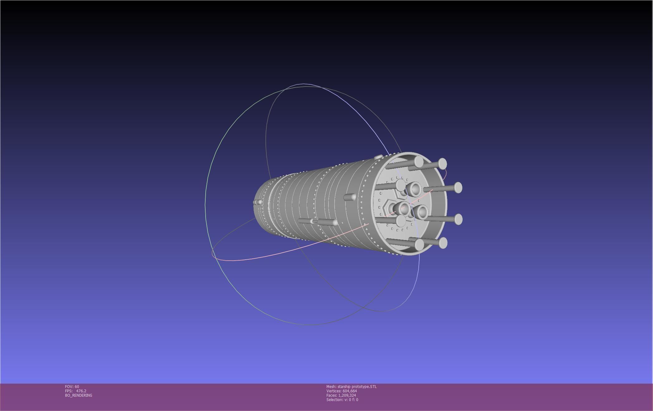 Space X Starship Experimental Prototypes Rough Printable Model 3D print model_45