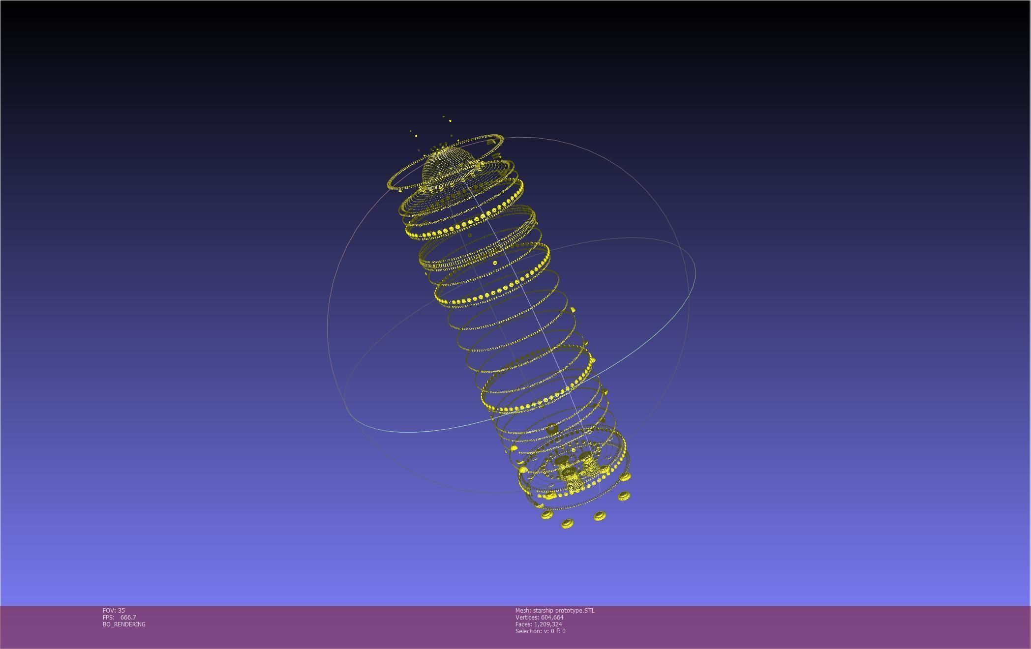Space X Starship Experimental Prototypes Rough Printable Model 3D print model_128