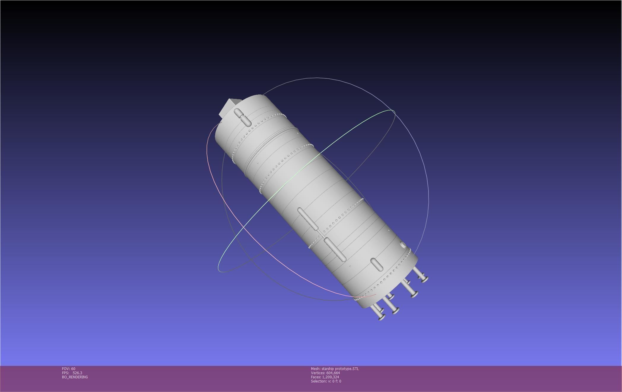 Space X Starship Experimental Prototypes Rough Printable Model 3D print model_57