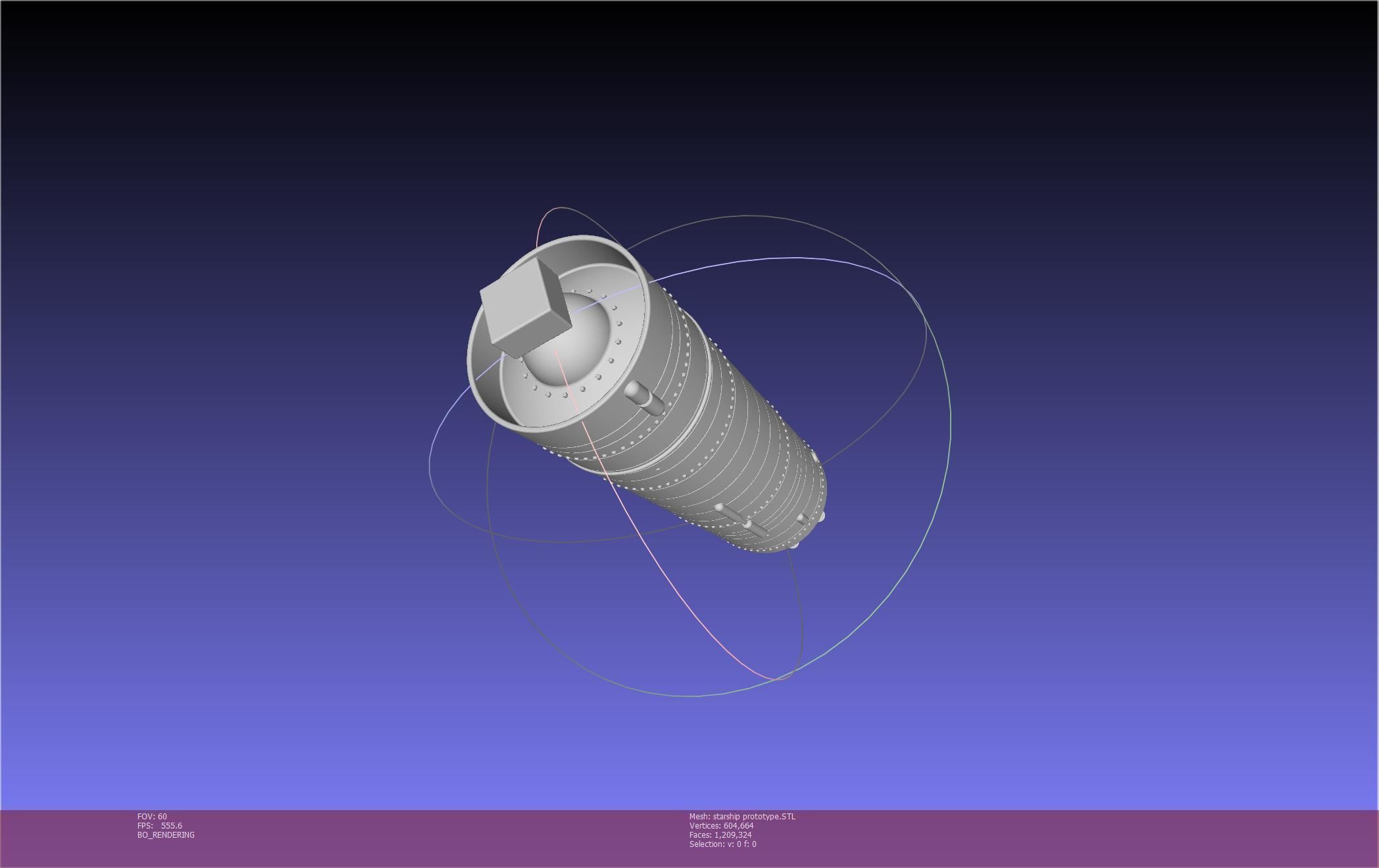 Space X Starship Experimental Prototypes Rough Printable Model 3D print model_60