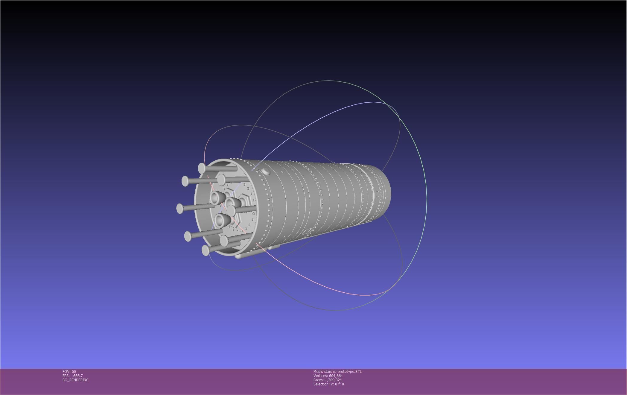 Space X Starship Experimental Prototypes Rough Printable Model 3D print model_41