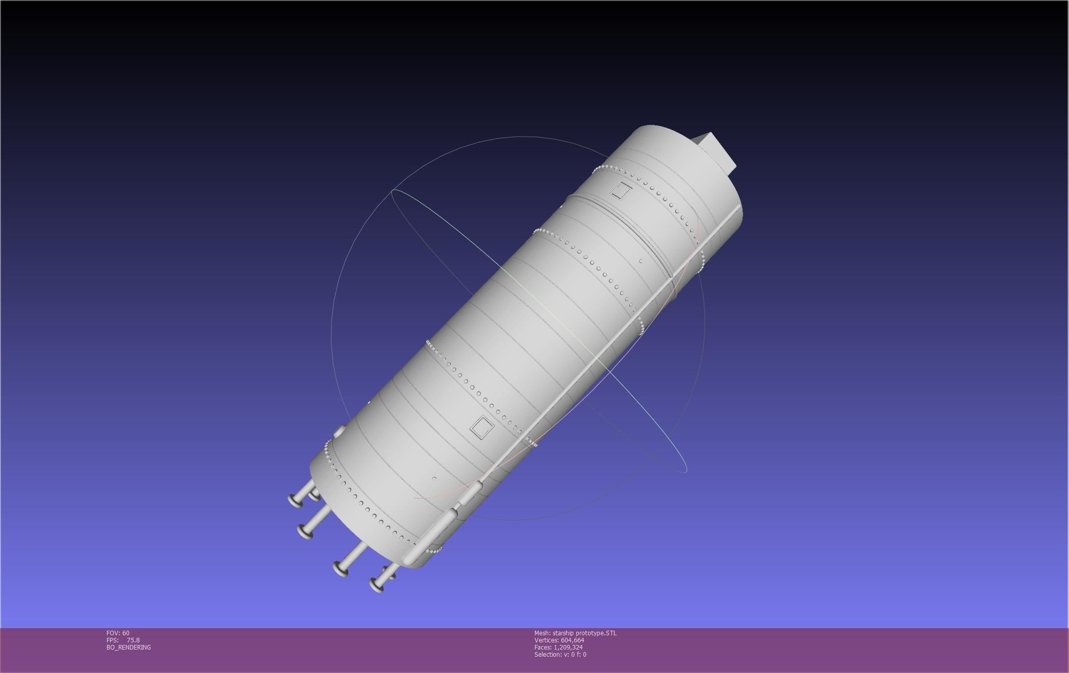 Space X Starship Experimental Prototypes Rough Printable Model 3D print model_12