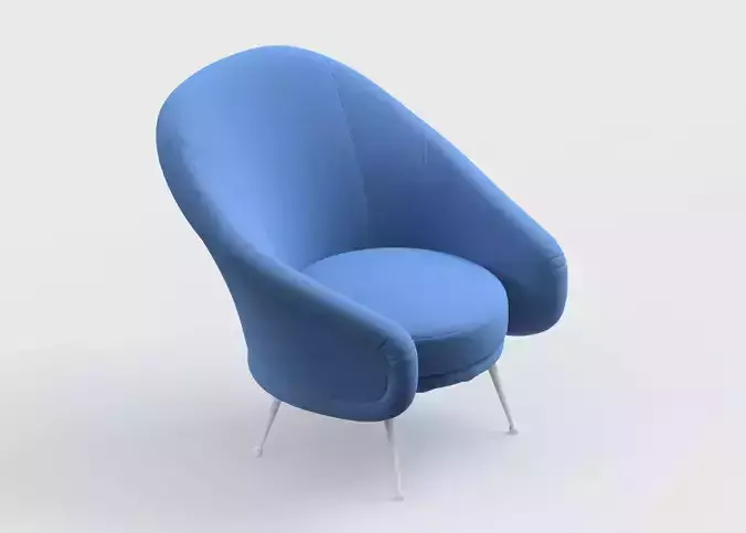 armchair modern 43 3D model