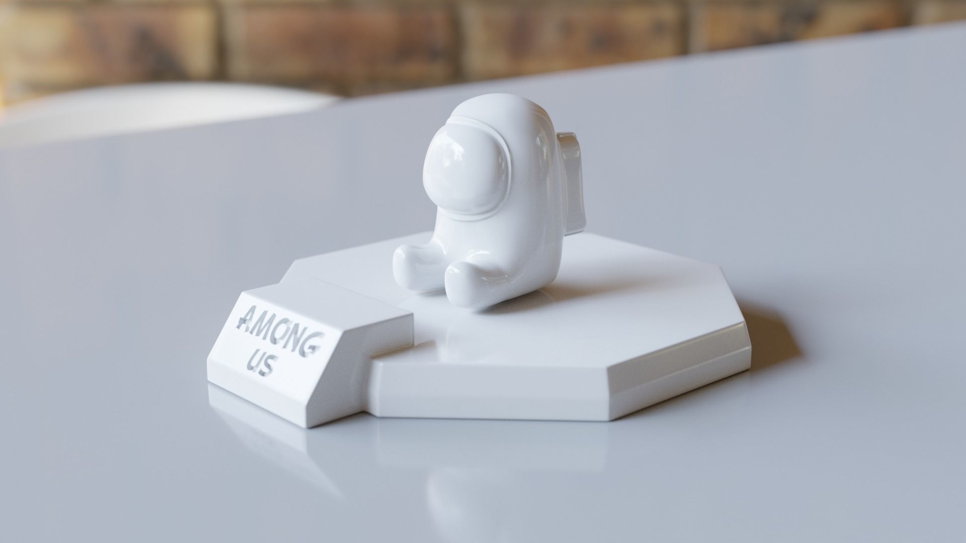 Among us sitting child crewmate pet 3D print model_3